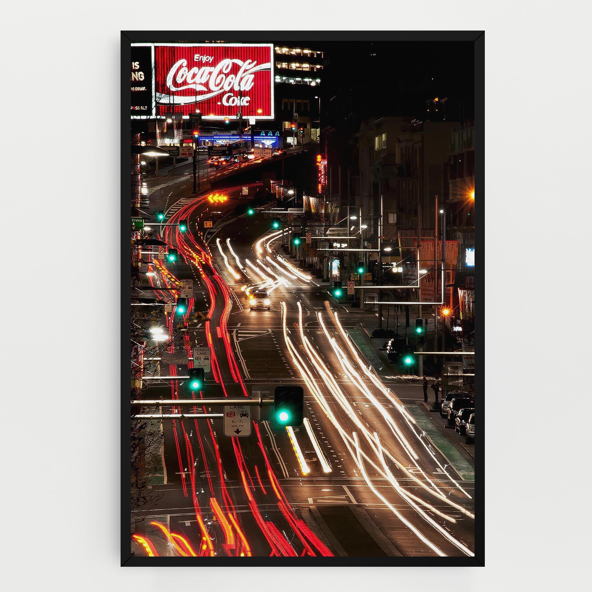 Tablou Canvas Car Light Road mockup 0