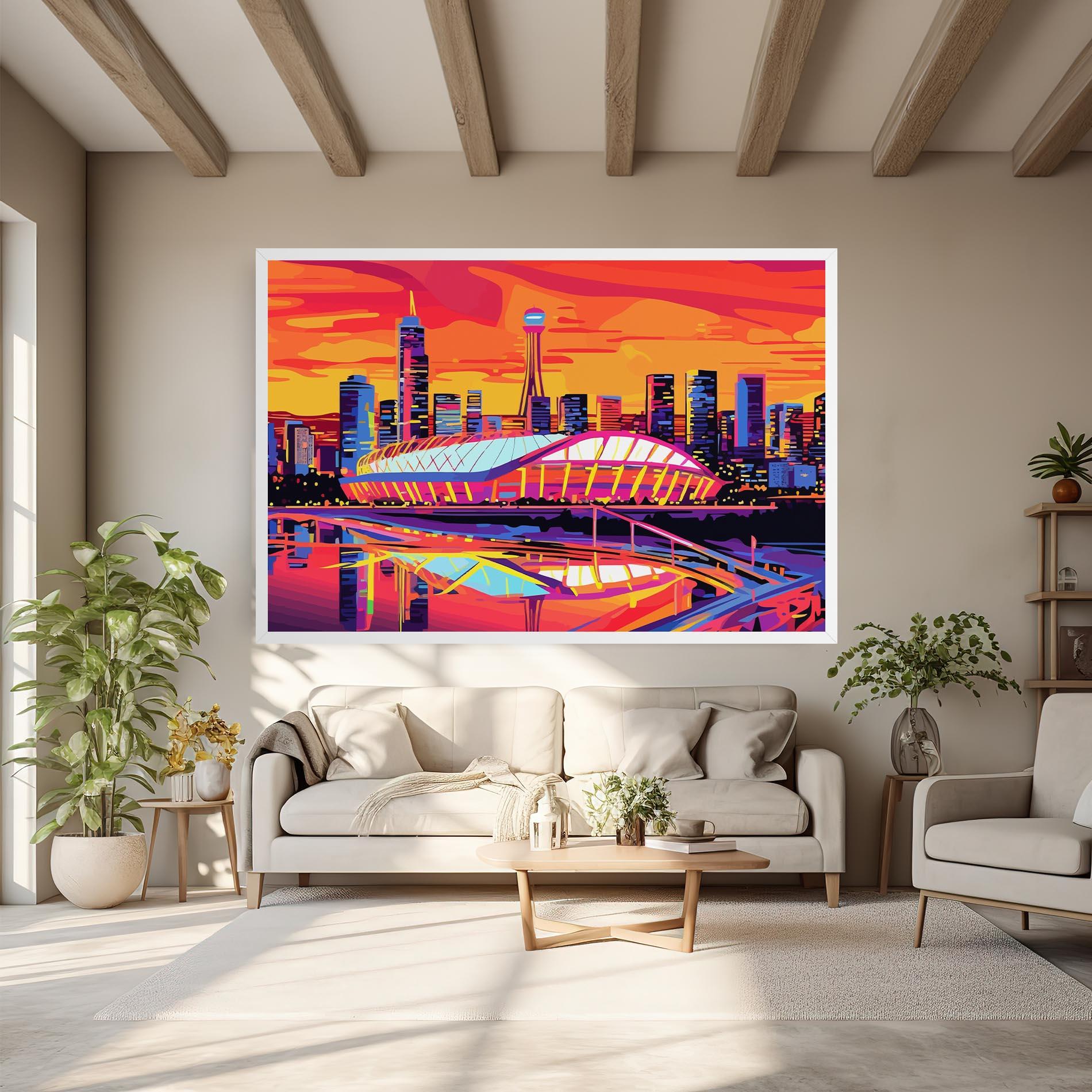 Tablou Canvas Australian Orange Sunset mockup 6