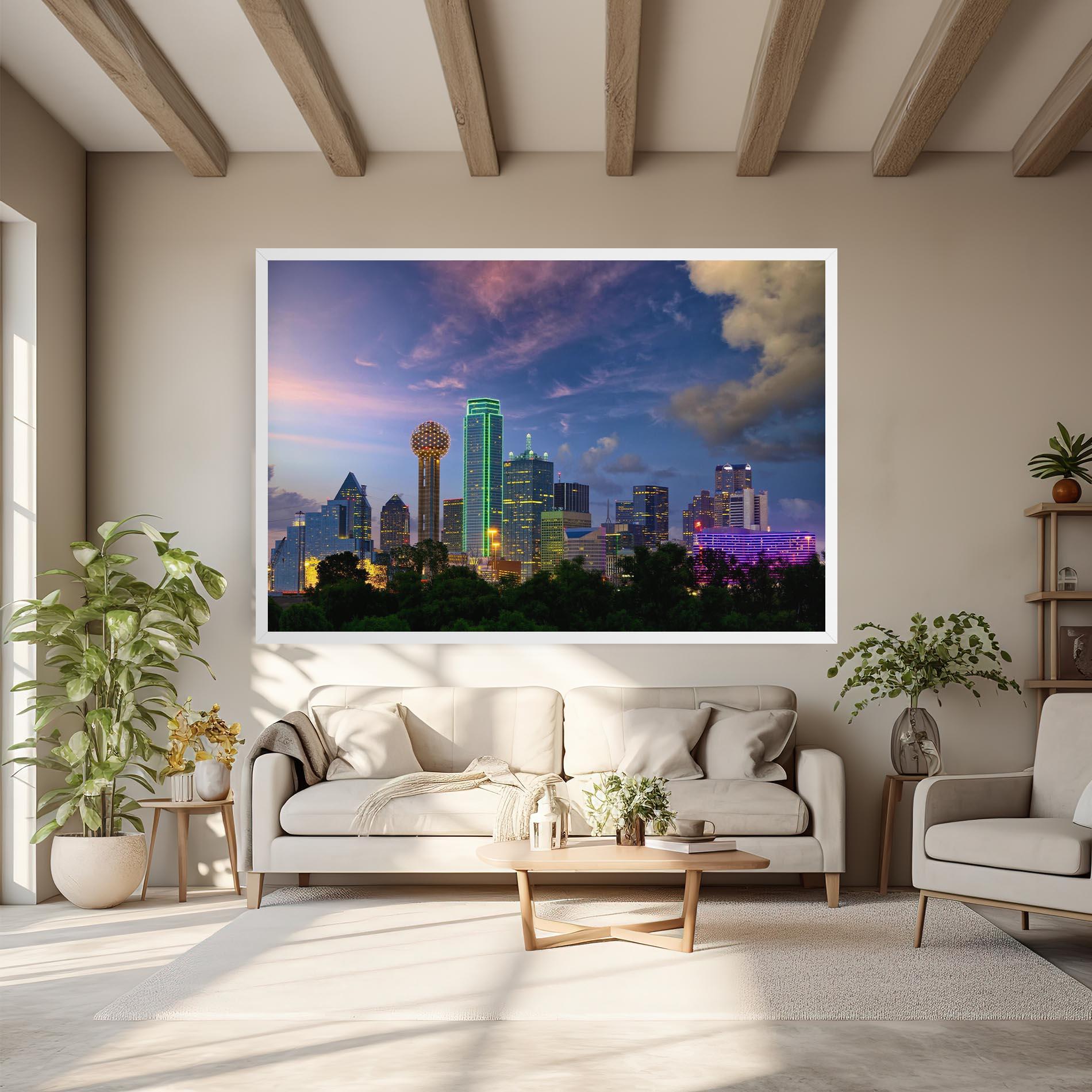 Tablou Canvas Dallas Dusk mockup 6