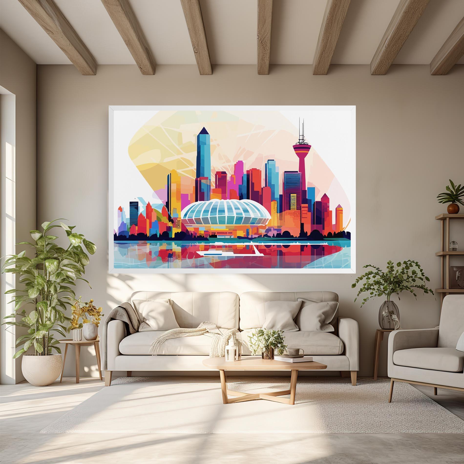 Tablou Canvas Olympic Stadium Color mockup 6