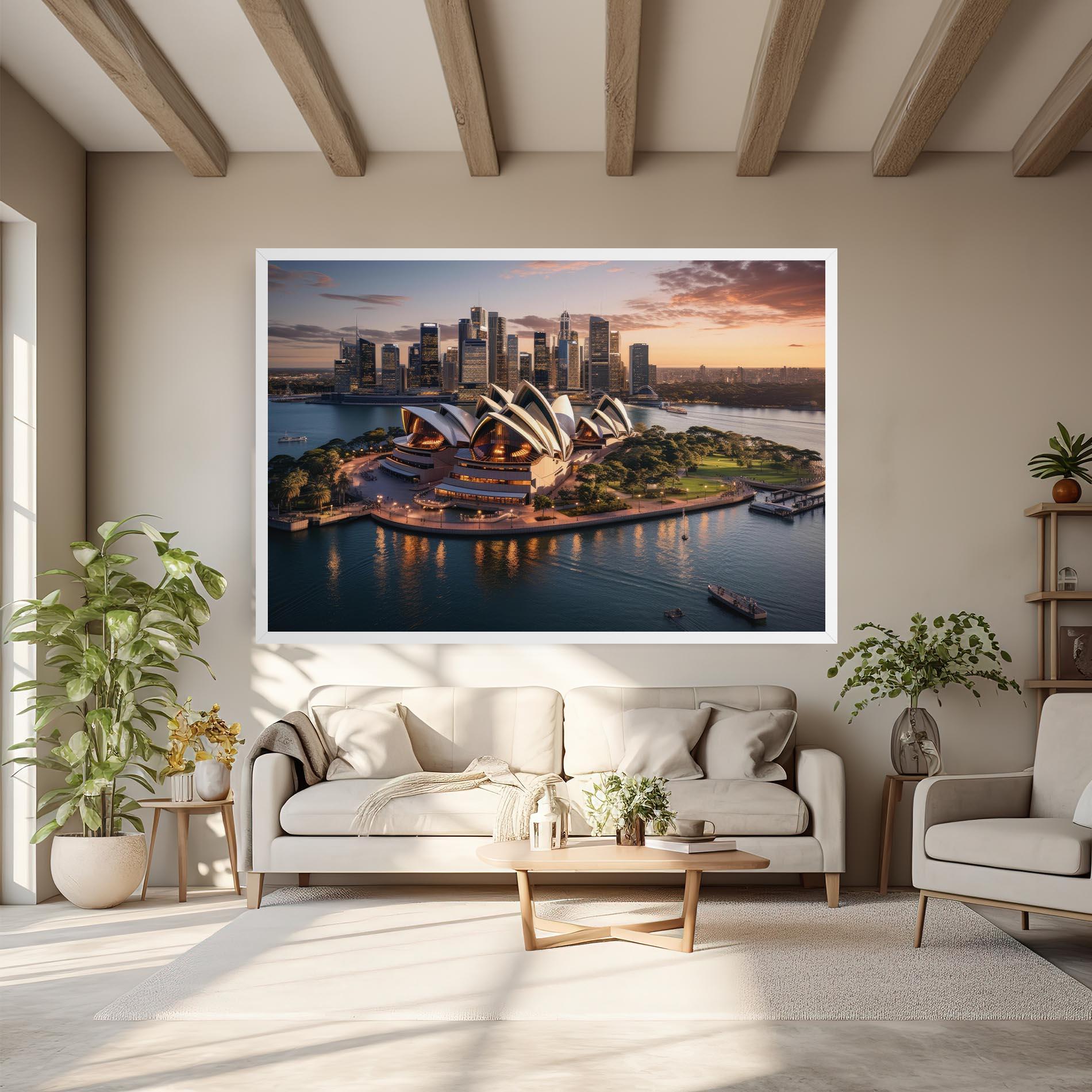 Tablou Canvas Sydney Australia Sunset mockup 6