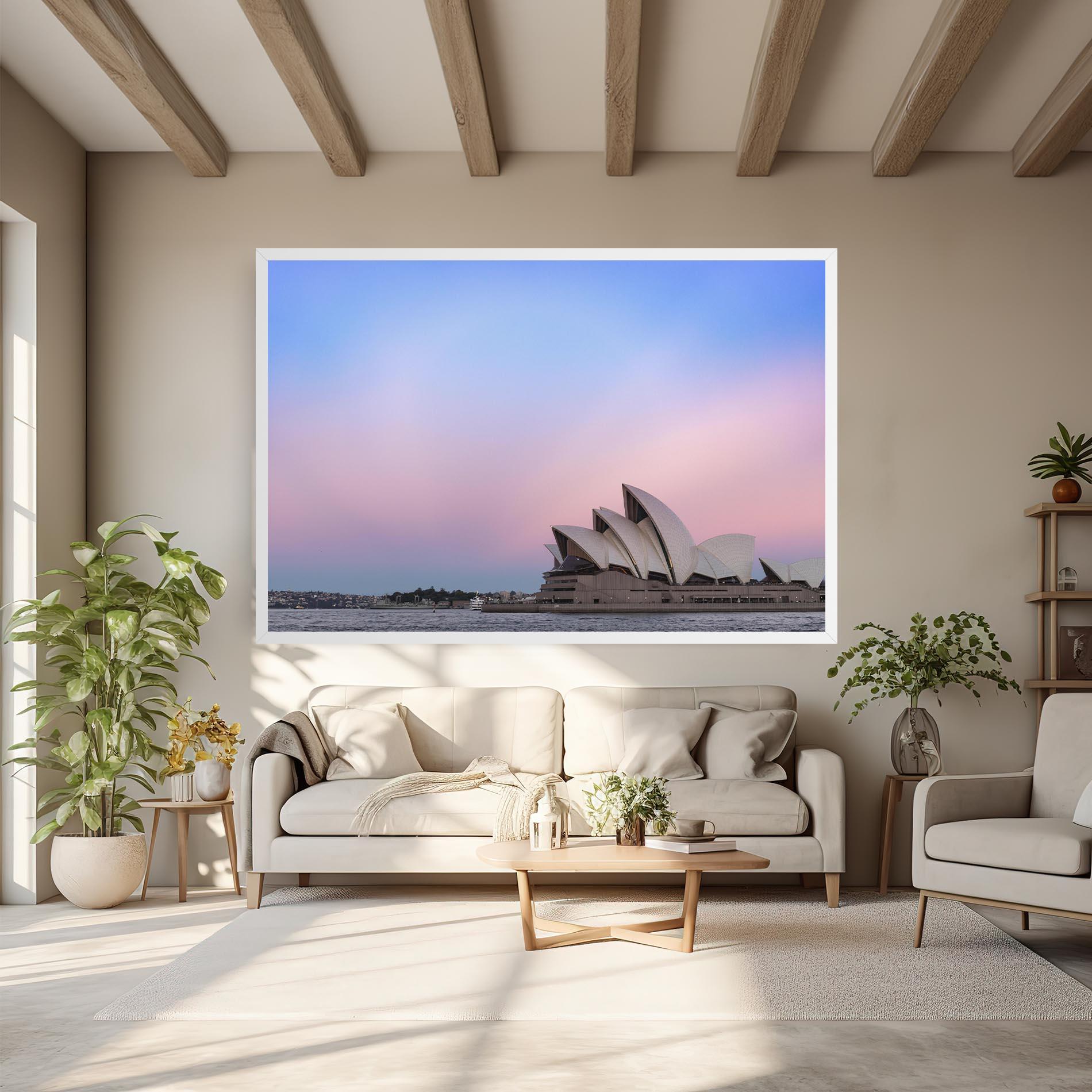 Tablou Canvas Sydney Purple Sky mockup 6