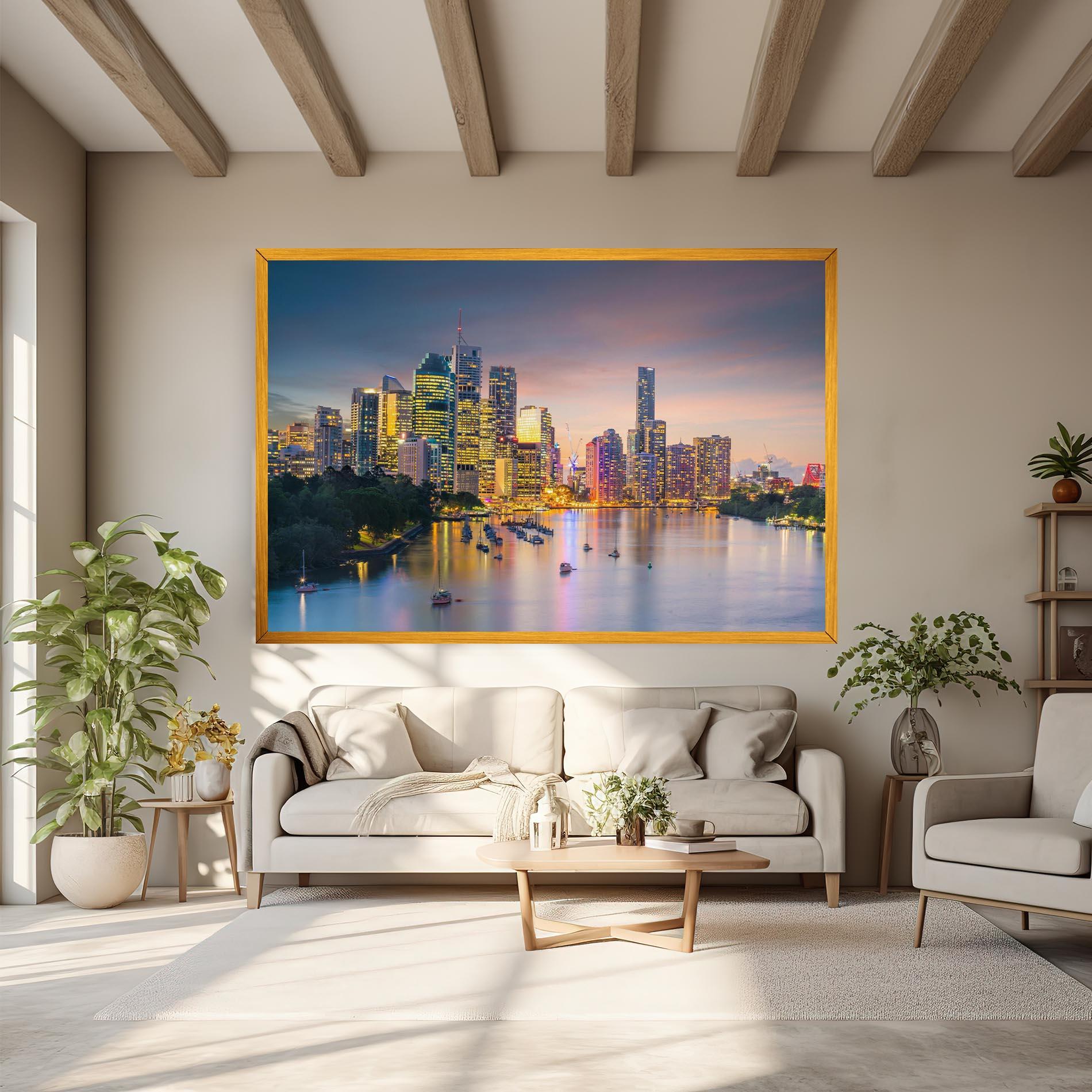 Tablou Canvas Brisbane City Skyline mockup 6
