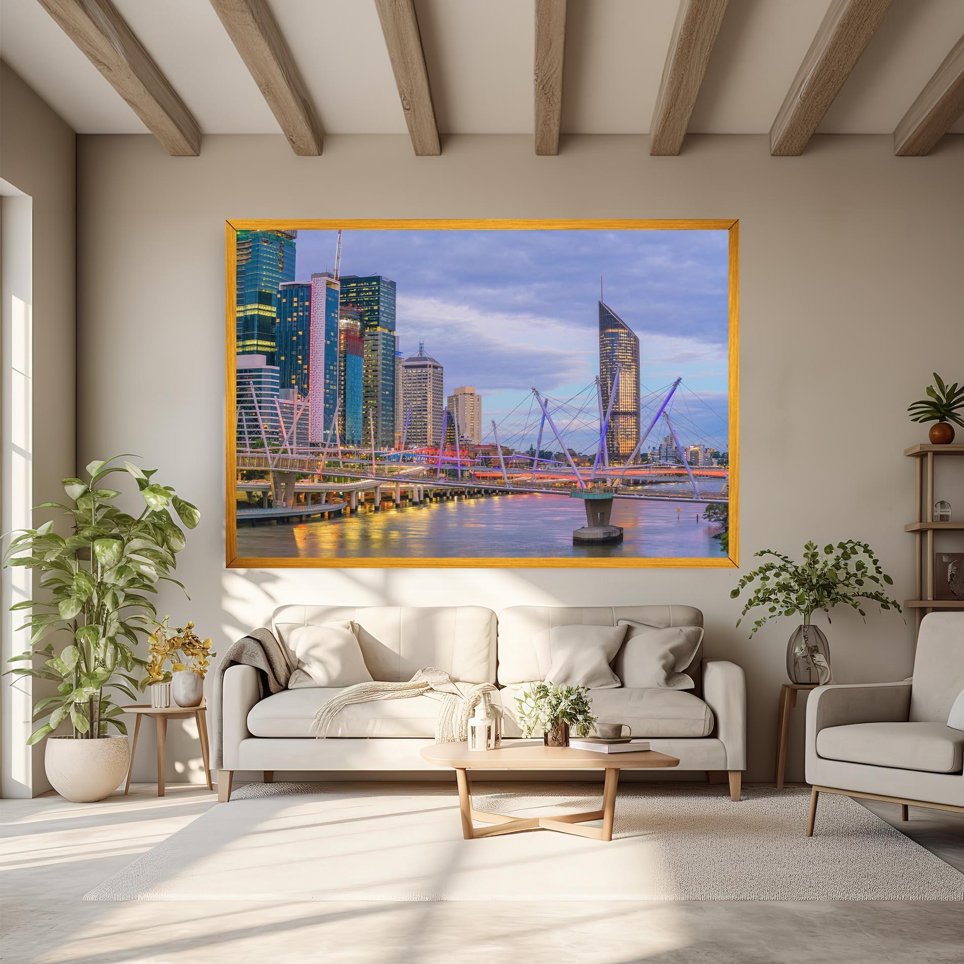 Tablou Canvas Brisbane River Australia mockup 6