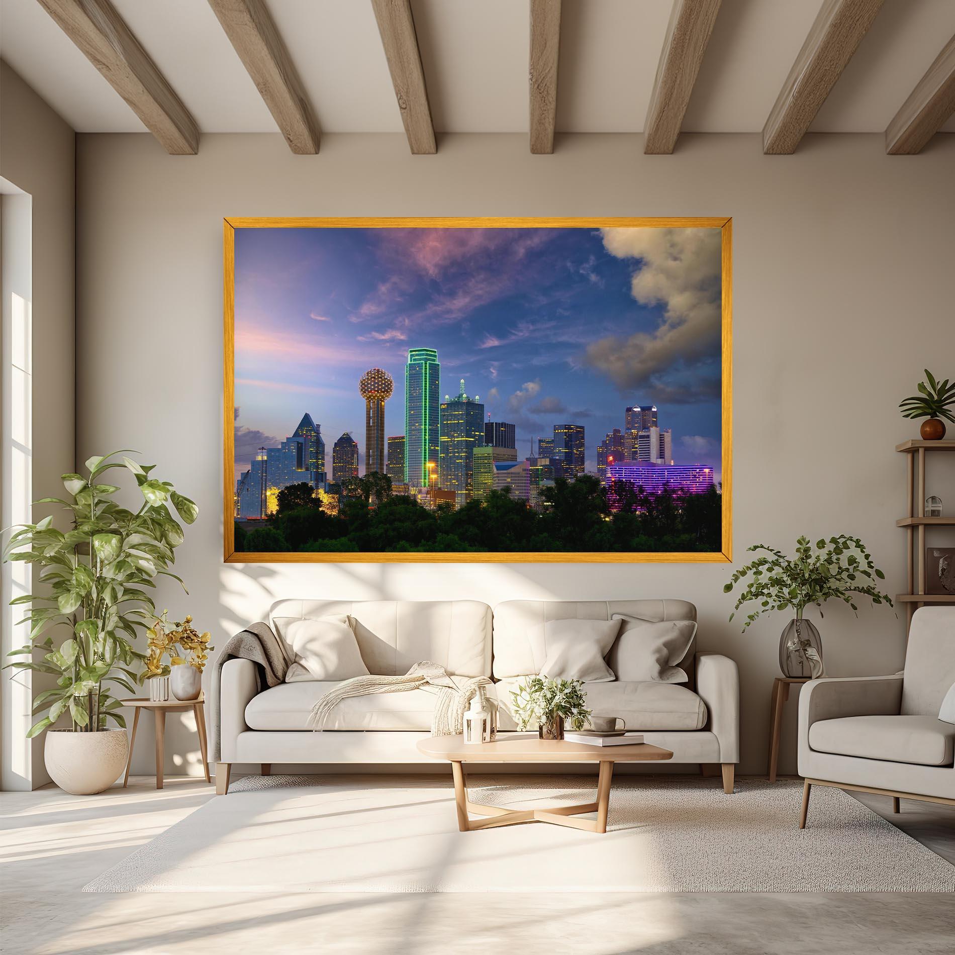 Tablou Canvas Dallas Dusk mockup 6