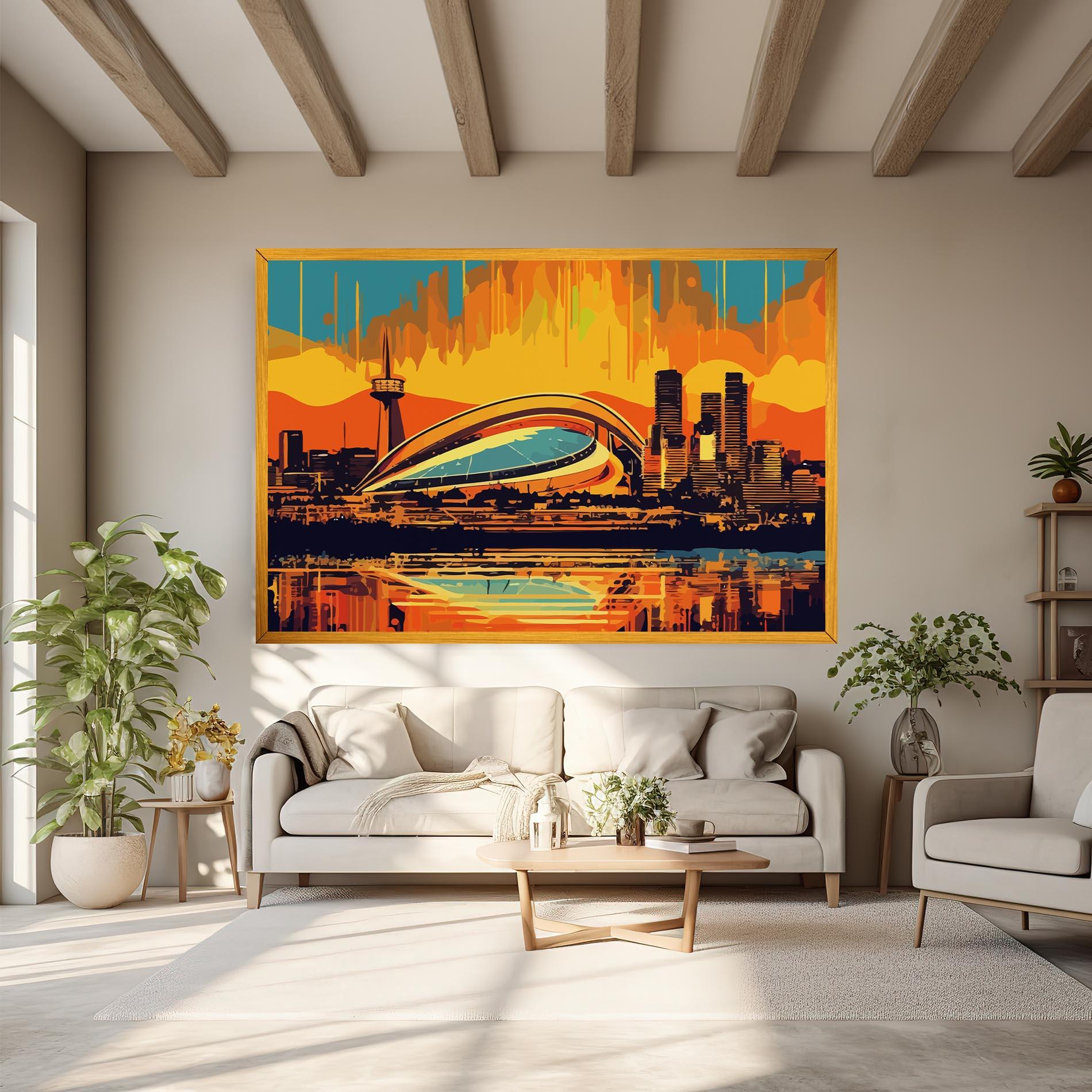 Tablou Canvas Montreal Skyline mockup 6