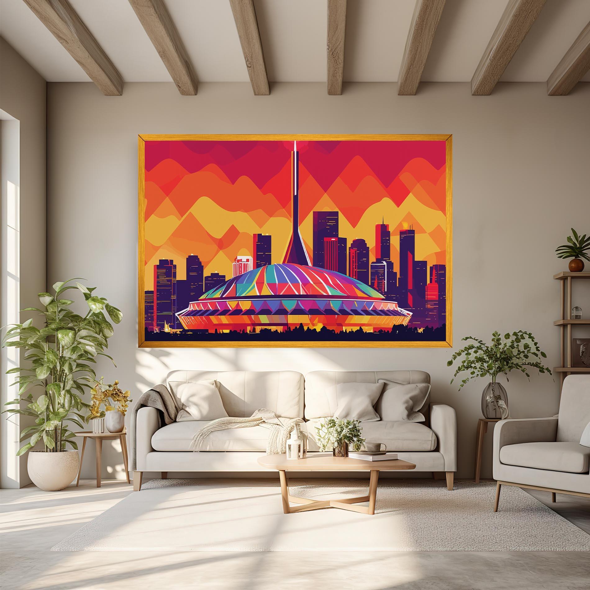 Tablou Canvas Olympic Stadium mockup 6