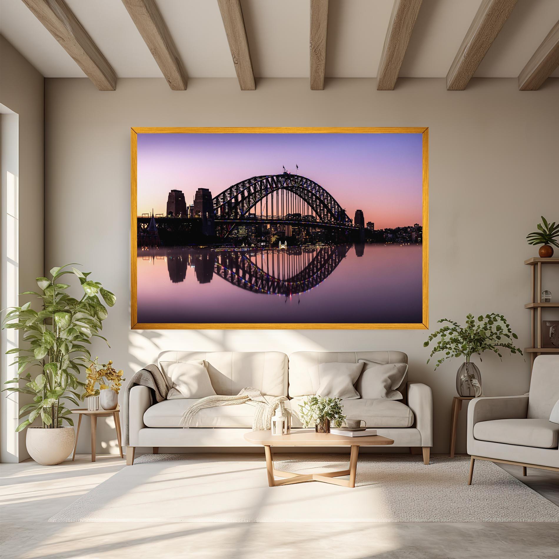 Tablou Canvas Purple Night Sydney mockup 6