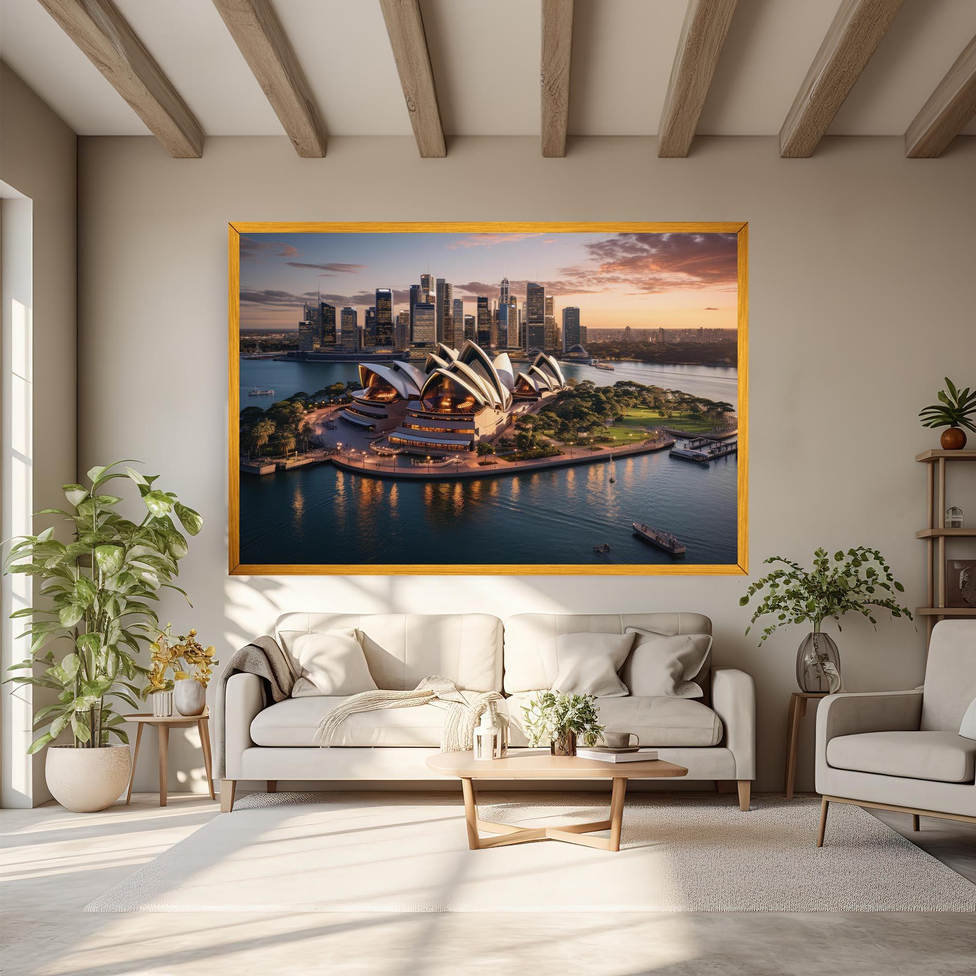 Tablou Canvas Sydney Australia Sunset mockup 6