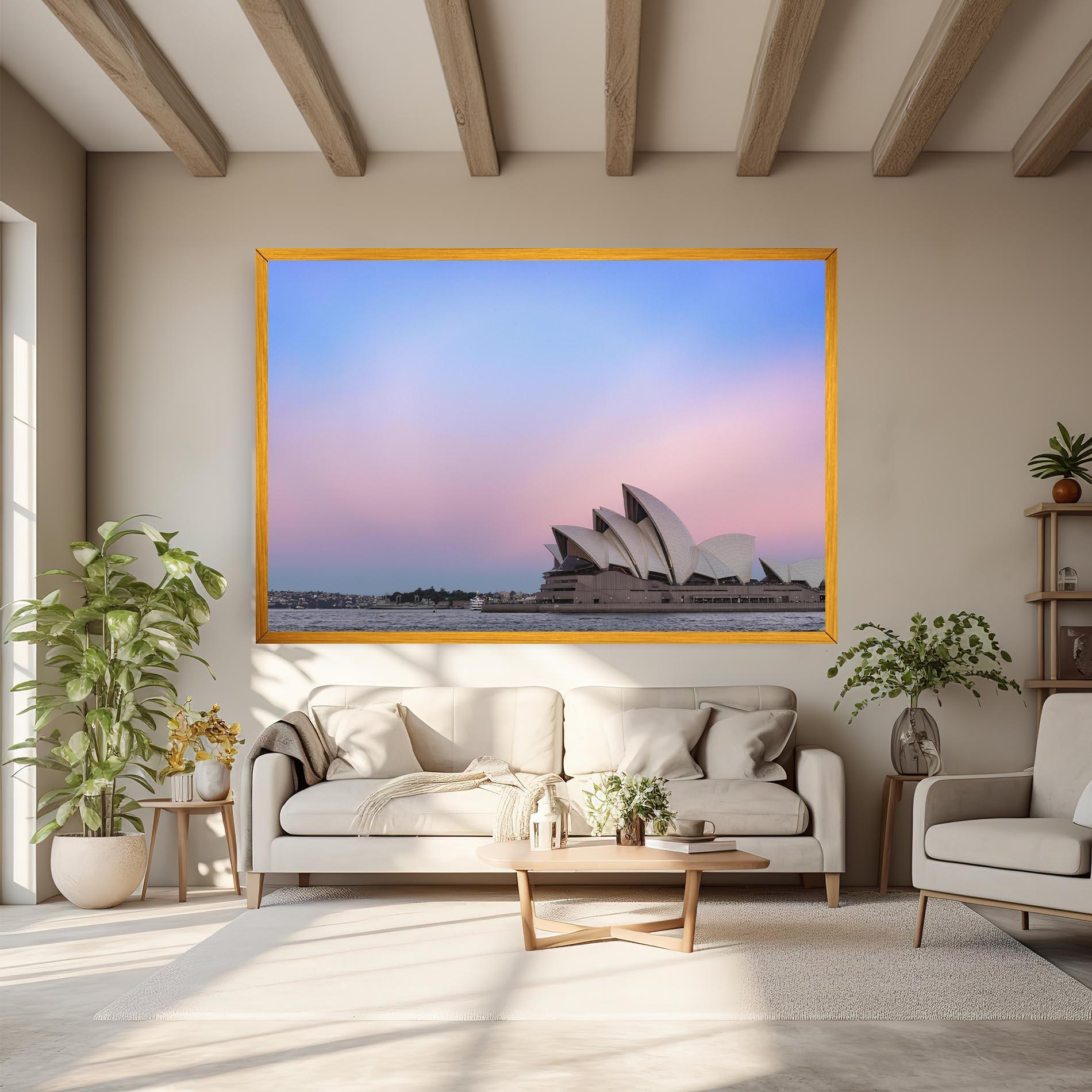 Tablou Canvas Sydney Purple Sky mockup 6