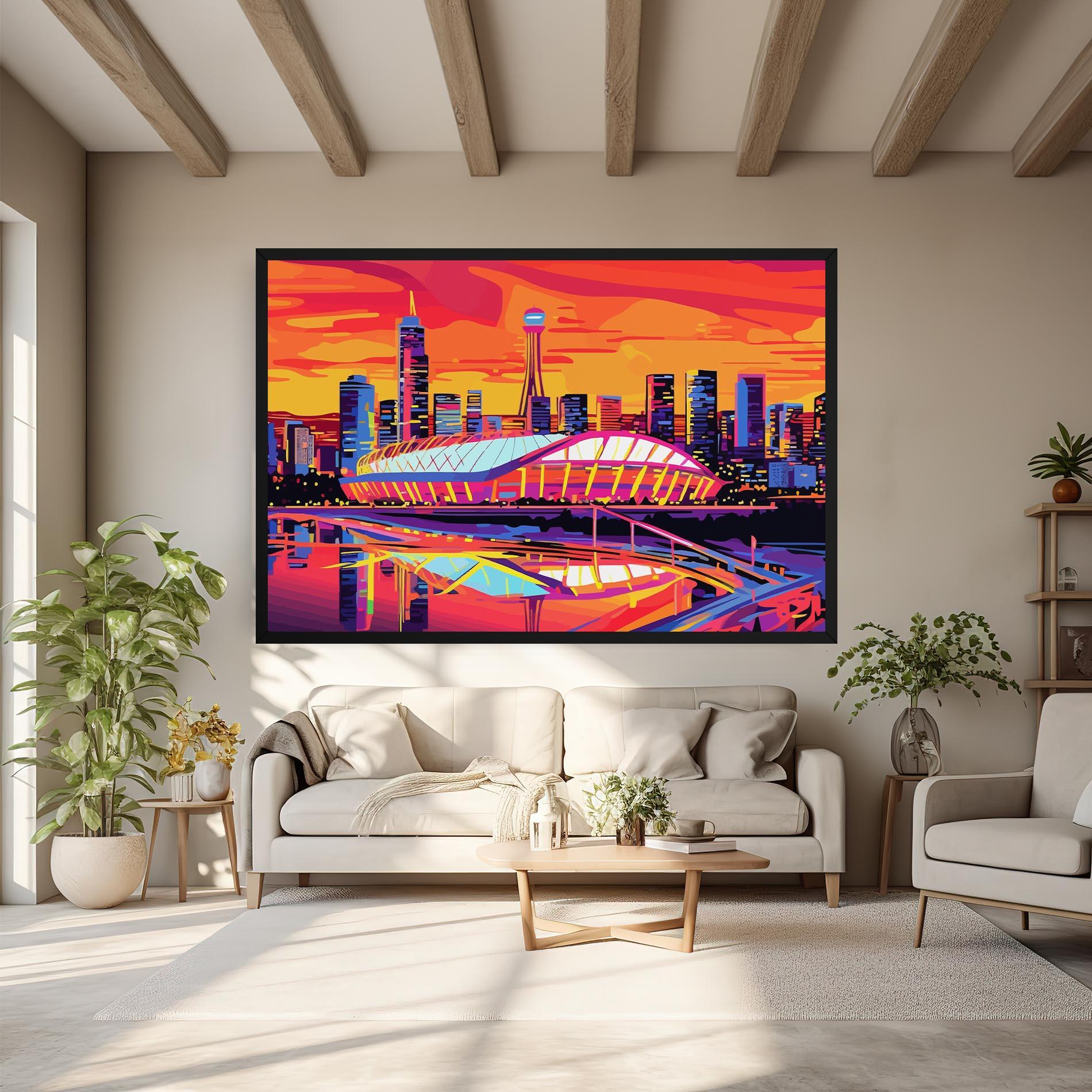 Tablou Canvas Australian Orange Sunset mockup 6