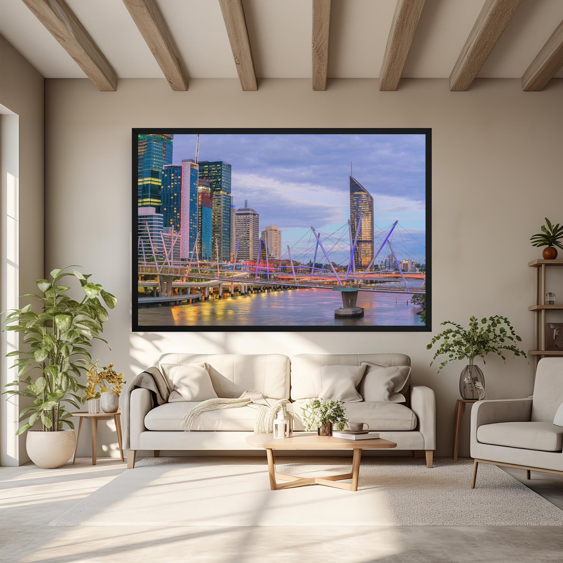 Tablou Canvas Brisbane River Australia mockup 6