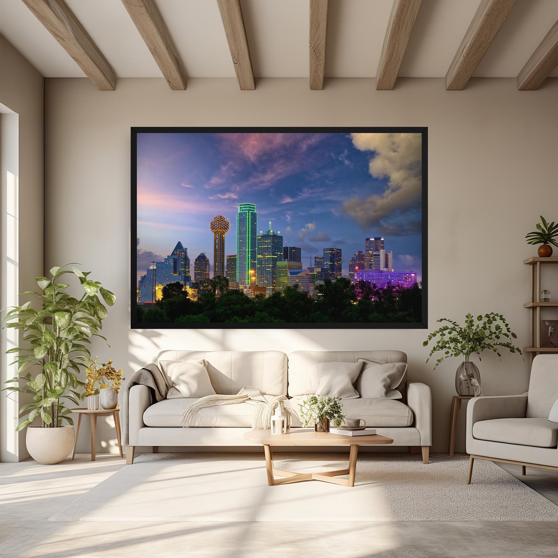 Tablou Canvas Dallas Dusk mockup 6
