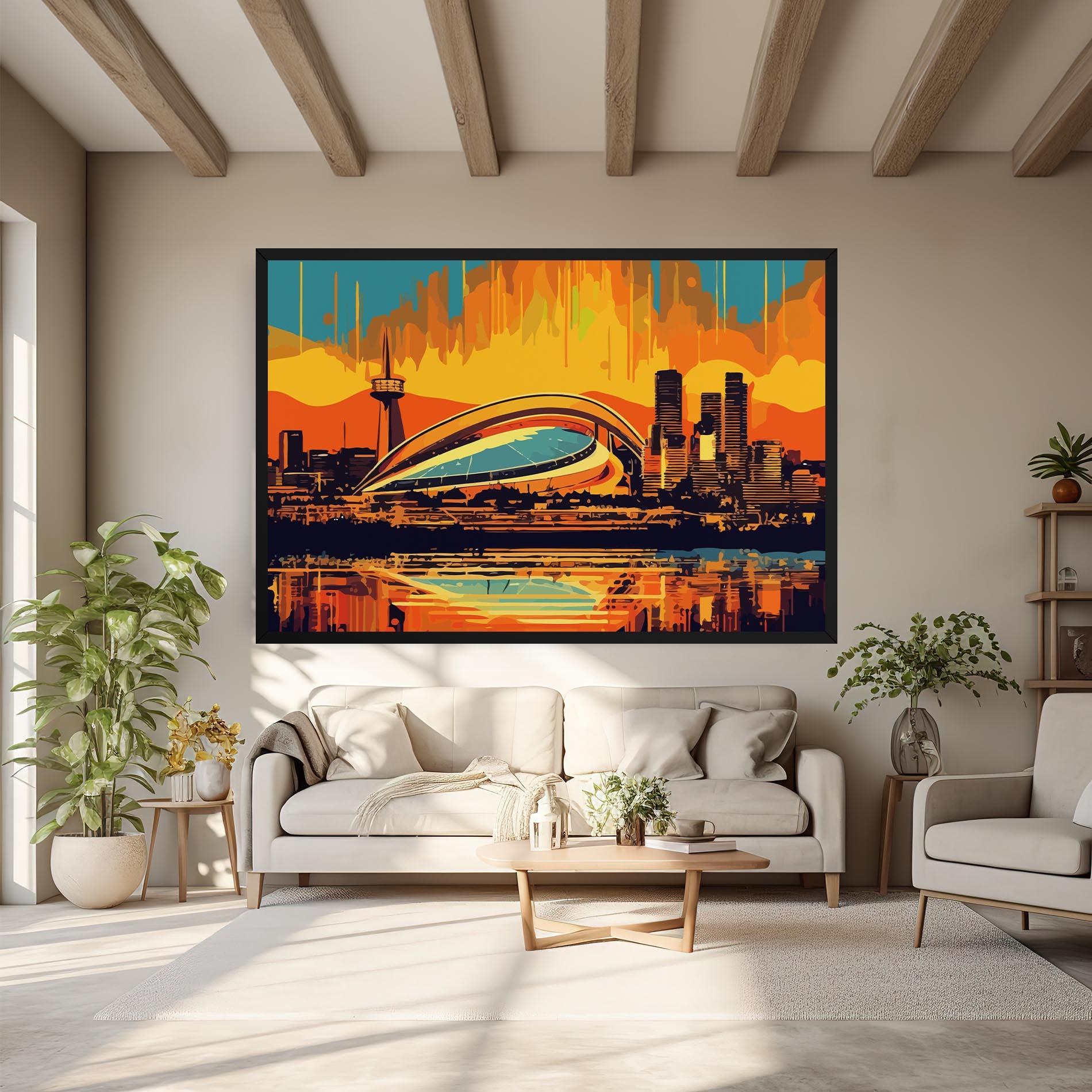 Tablou Canvas Montreal Skyline mockup 6