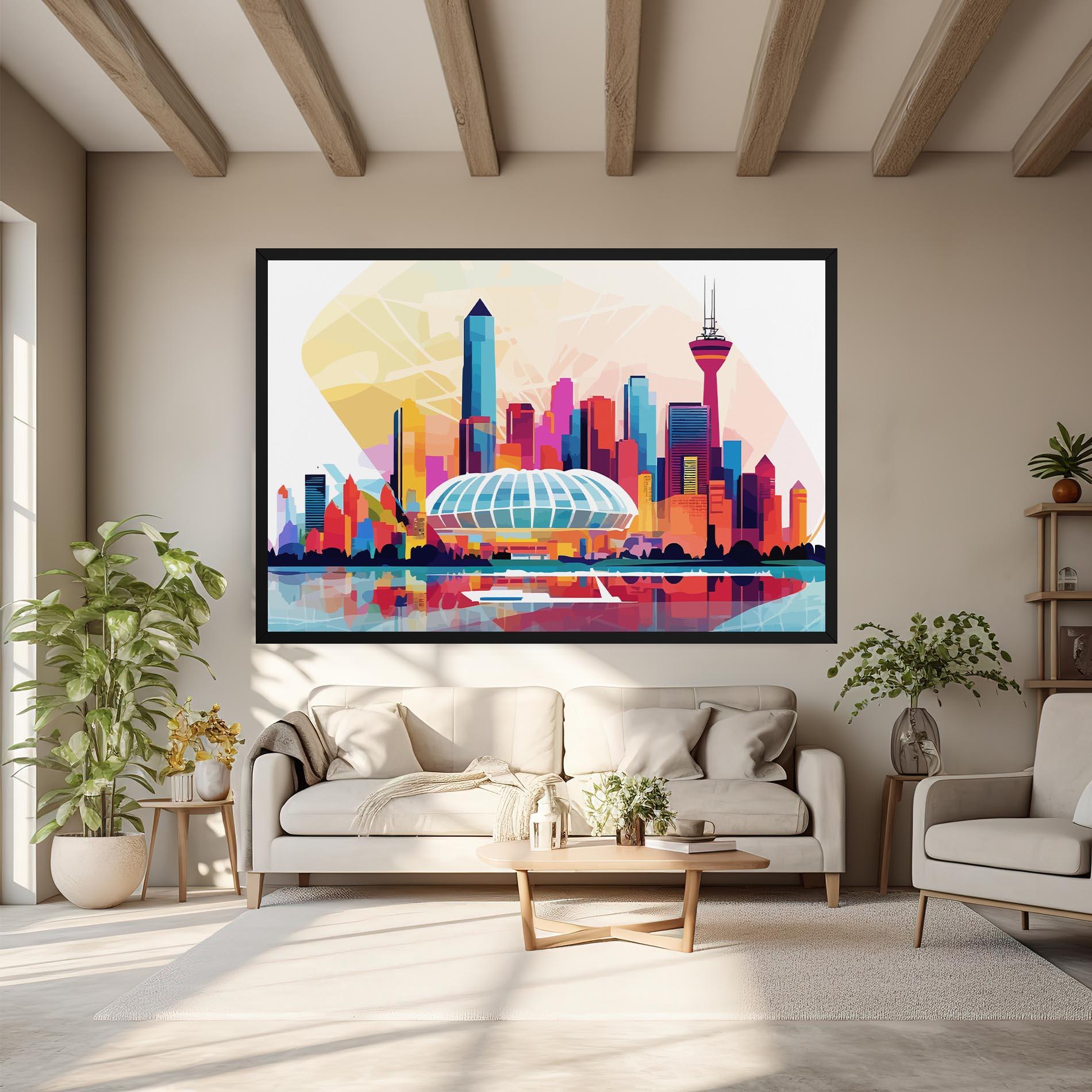 Tablou Canvas Olympic Stadium Color mockup 6