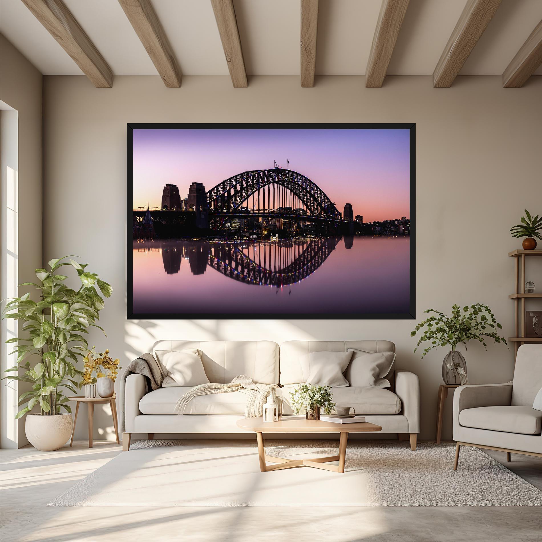 Tablou Canvas Purple Night Sydney mockup 6