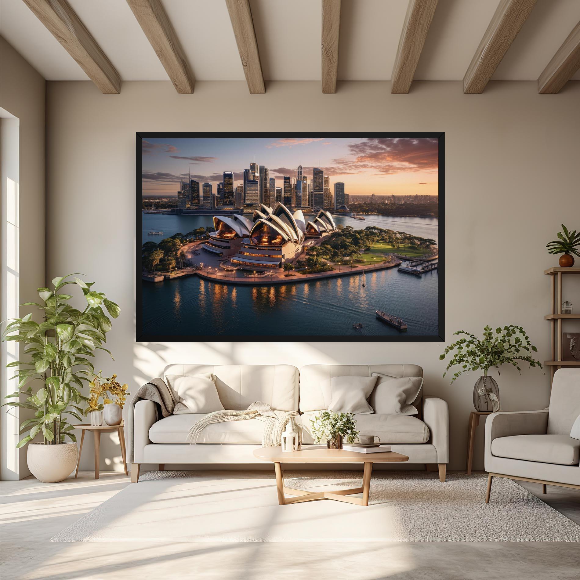 Tablou Canvas Sydney Australia Sunset mockup 6