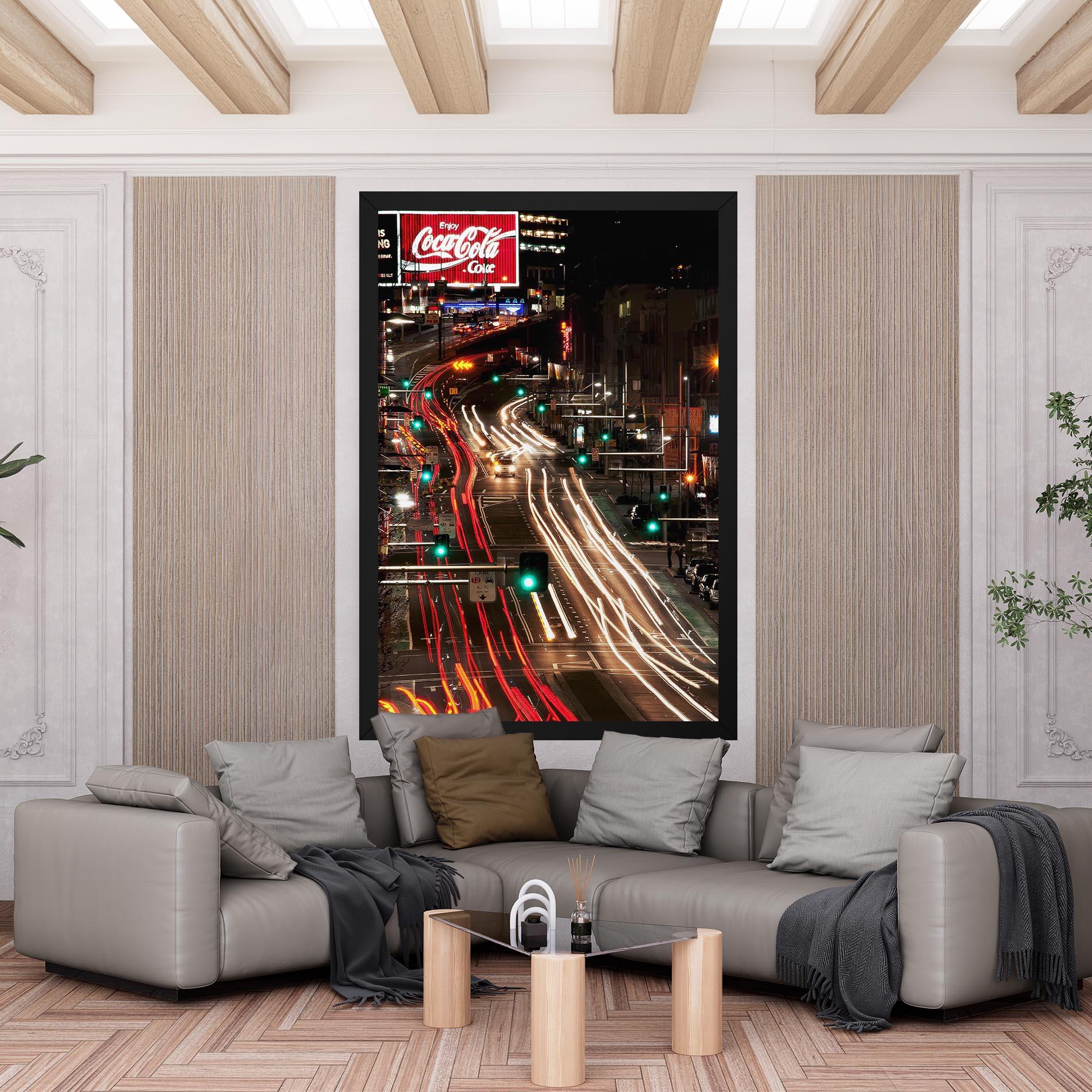 Tablou Canvas Car Light Road mockup 6