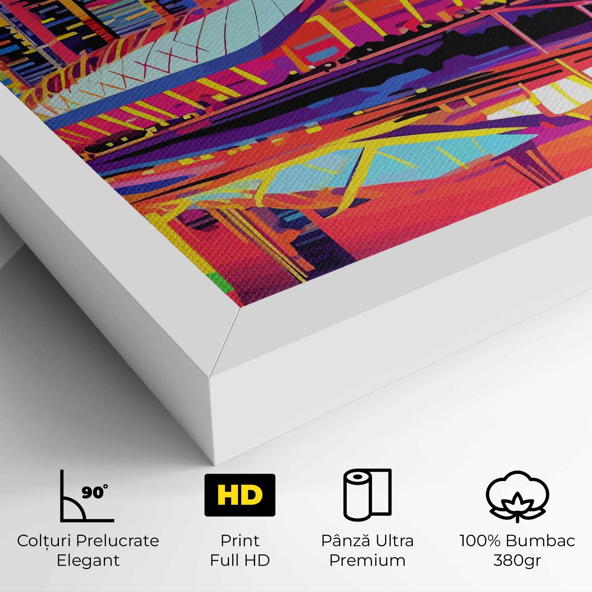 Tablou Canvas Australian Orange Sunset mockup 4