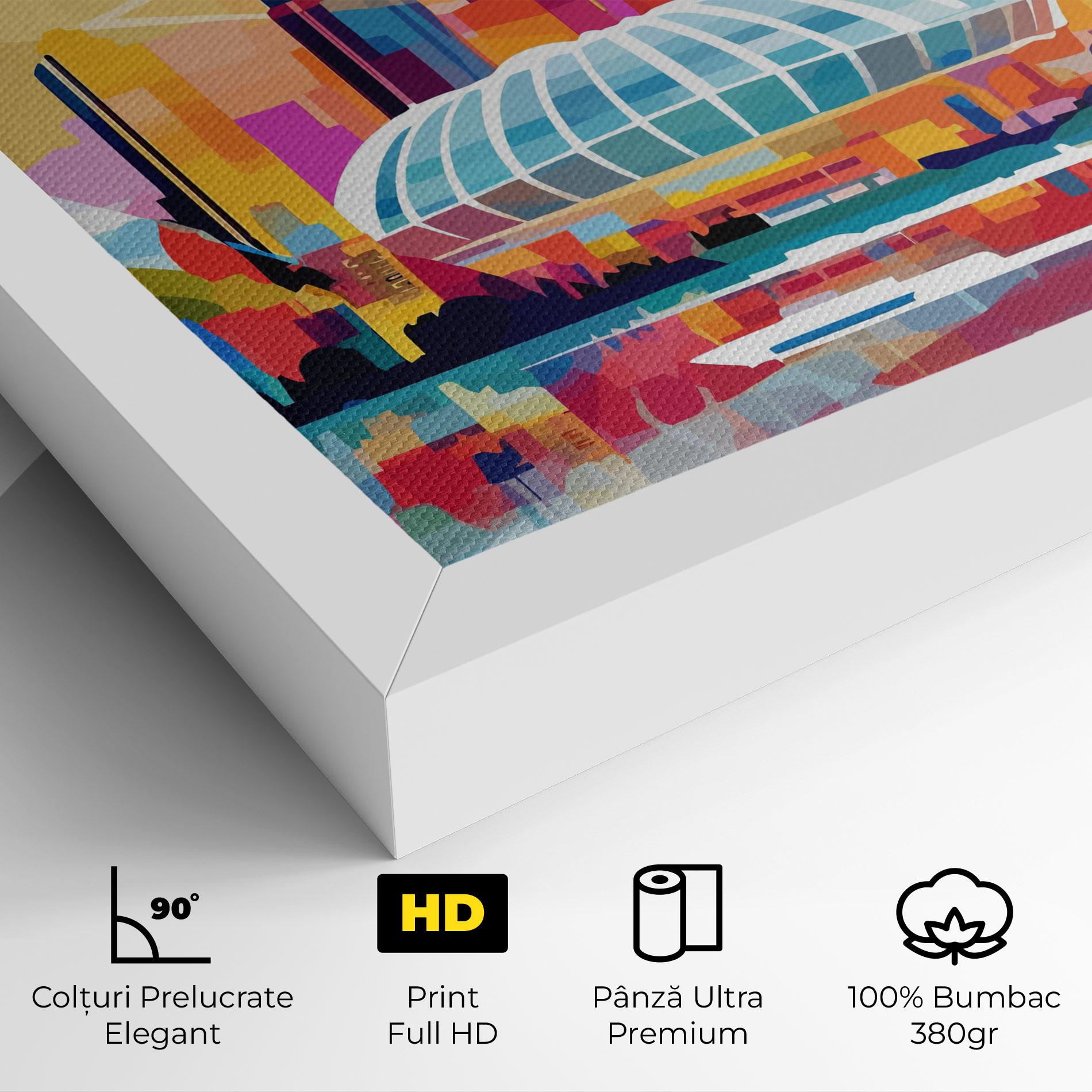 Tablou Canvas Olympic Stadium Color mockup 4