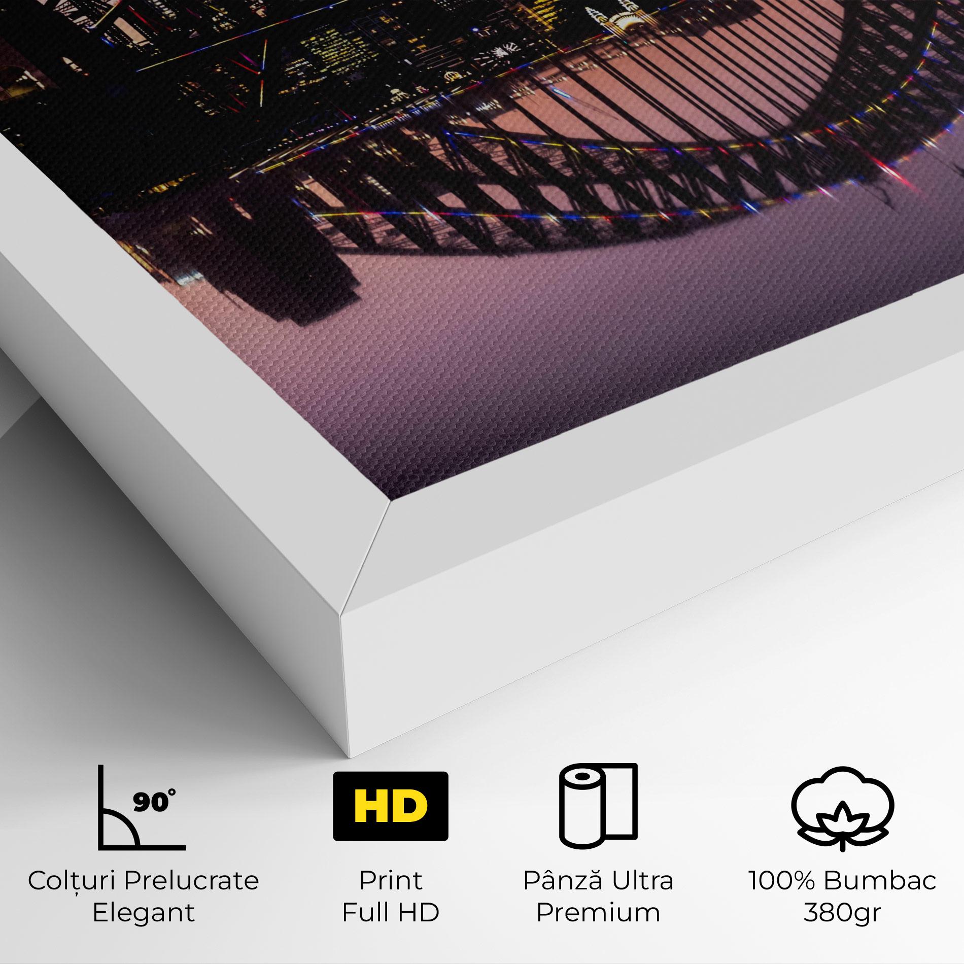 Tablou Canvas Purple Night Sydney mockup 4