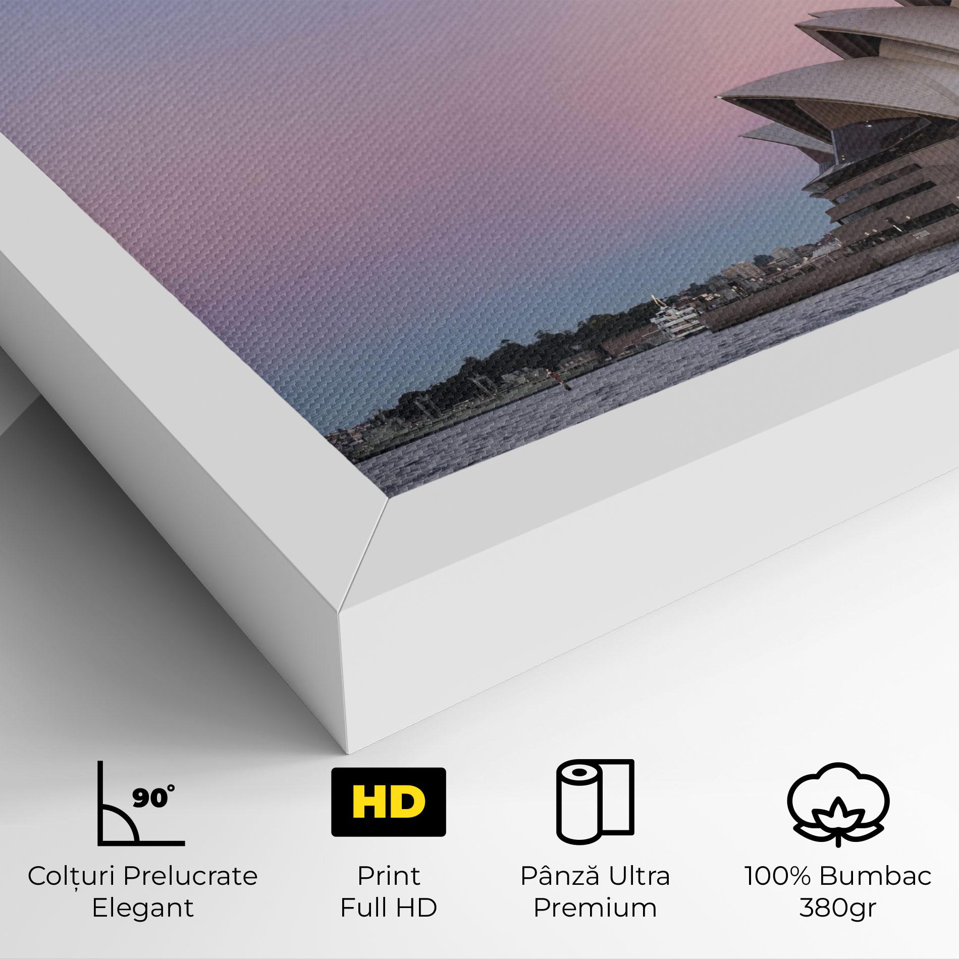 Tablou Canvas Sydney Purple Sky mockup 4