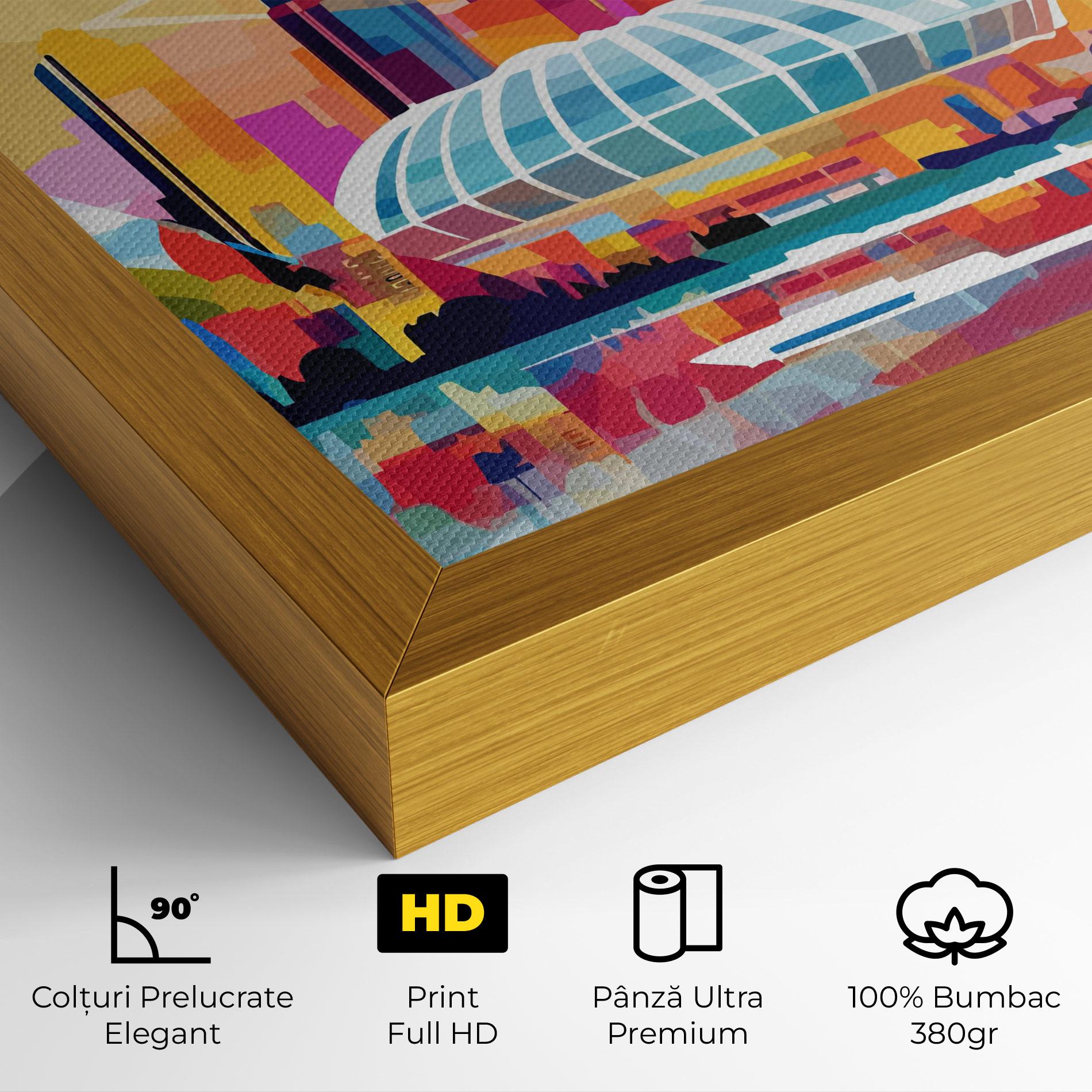 Tablou Canvas Olympic Stadium Color mockup 4