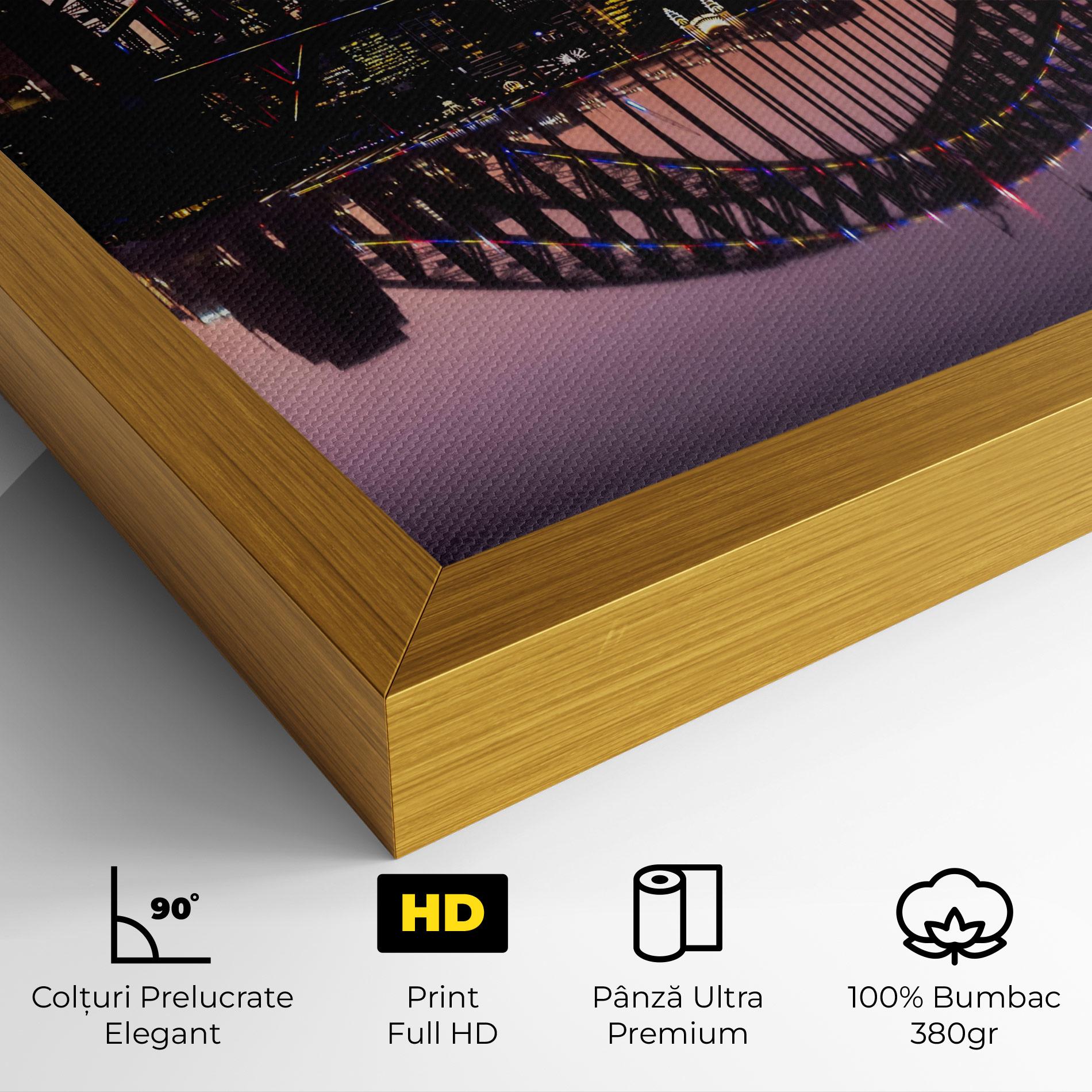 Tablou Canvas Purple Night Sydney mockup 4