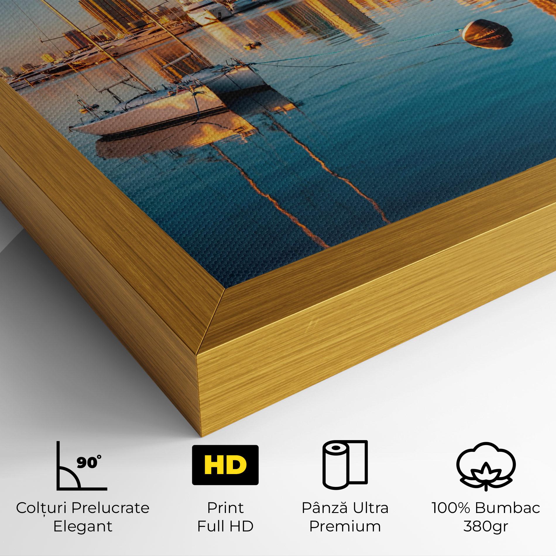 Tablou Canvas Skyscrapers Water mockup 4