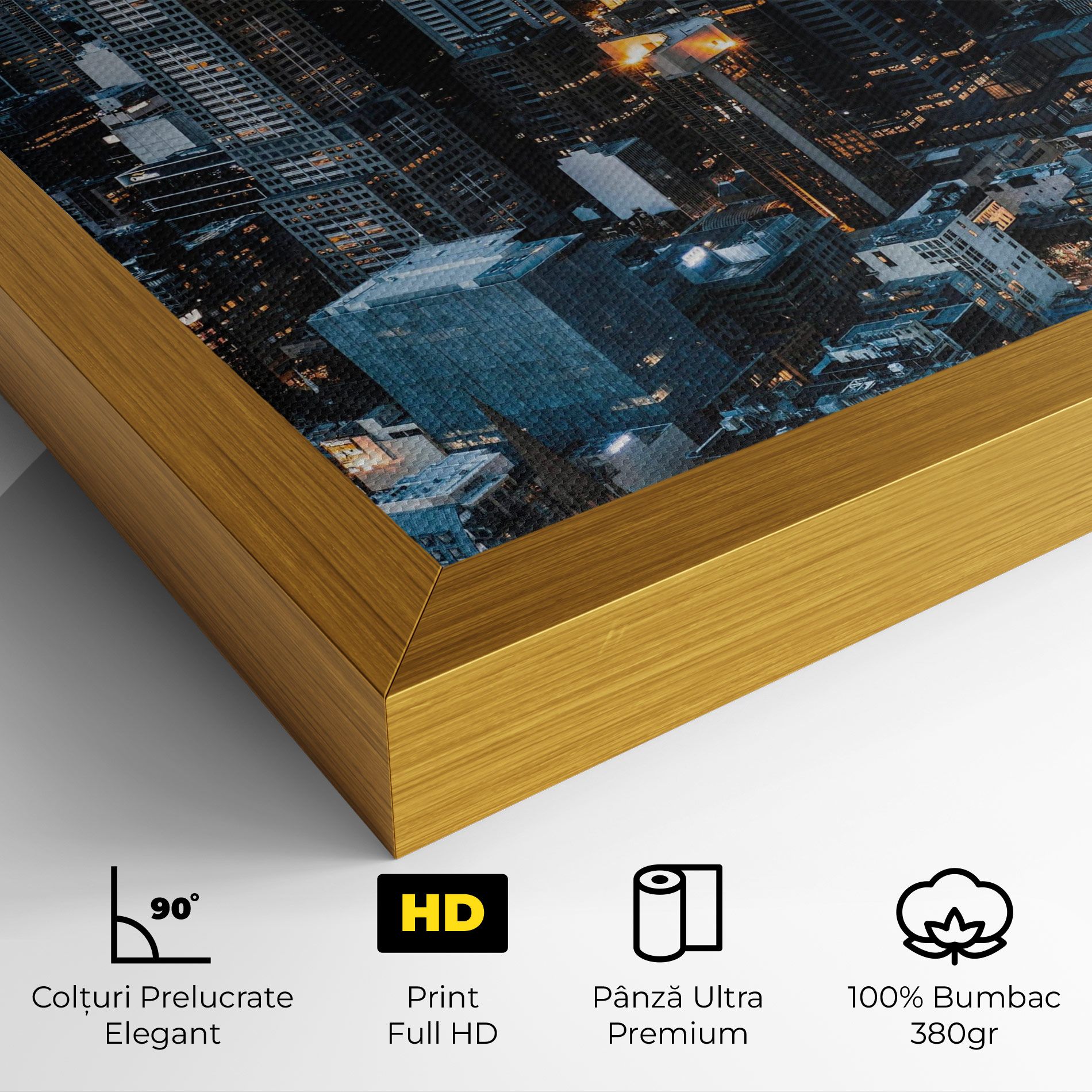 Yellow Lights Skyline mockup 4