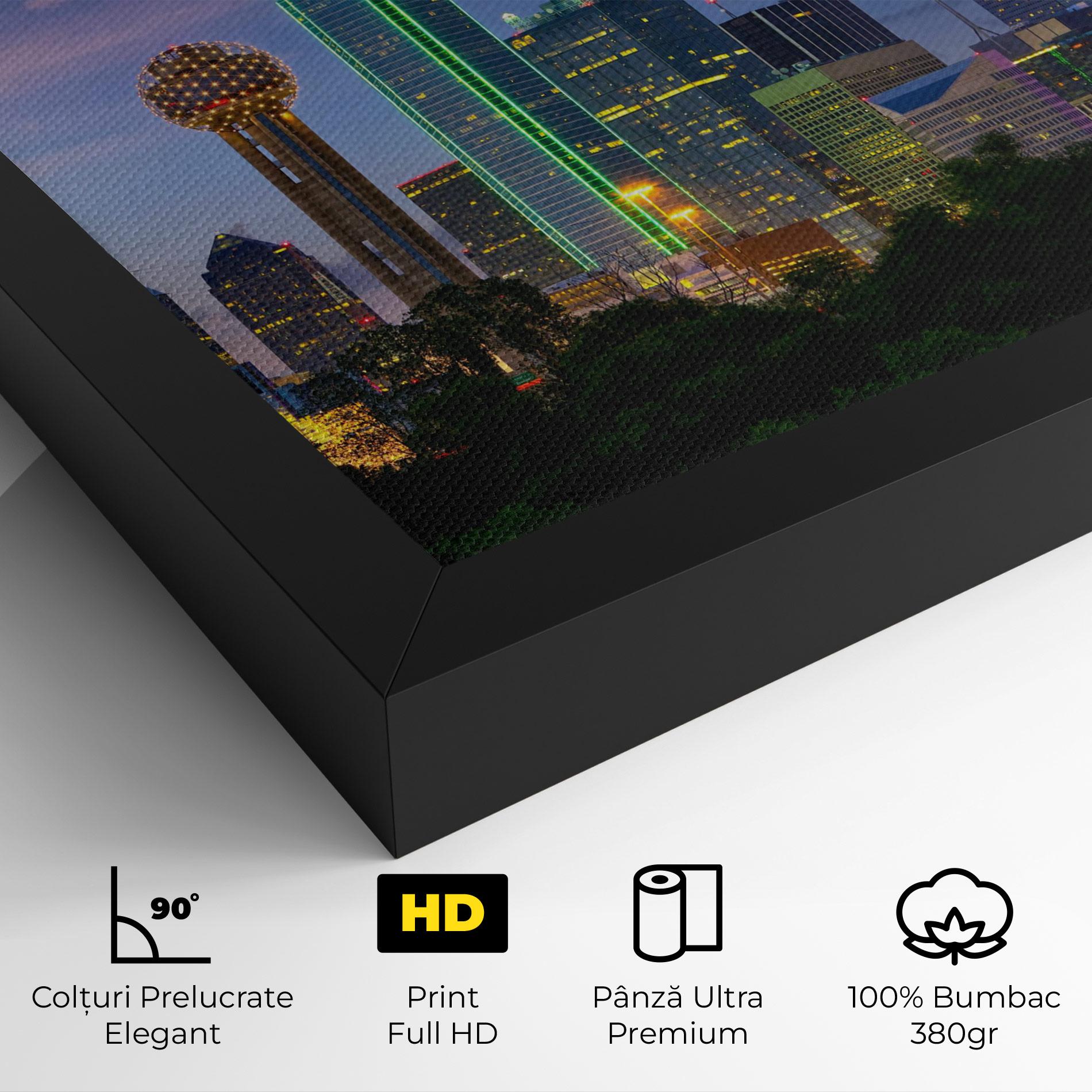 Tablou Canvas Dallas Dusk mockup 4