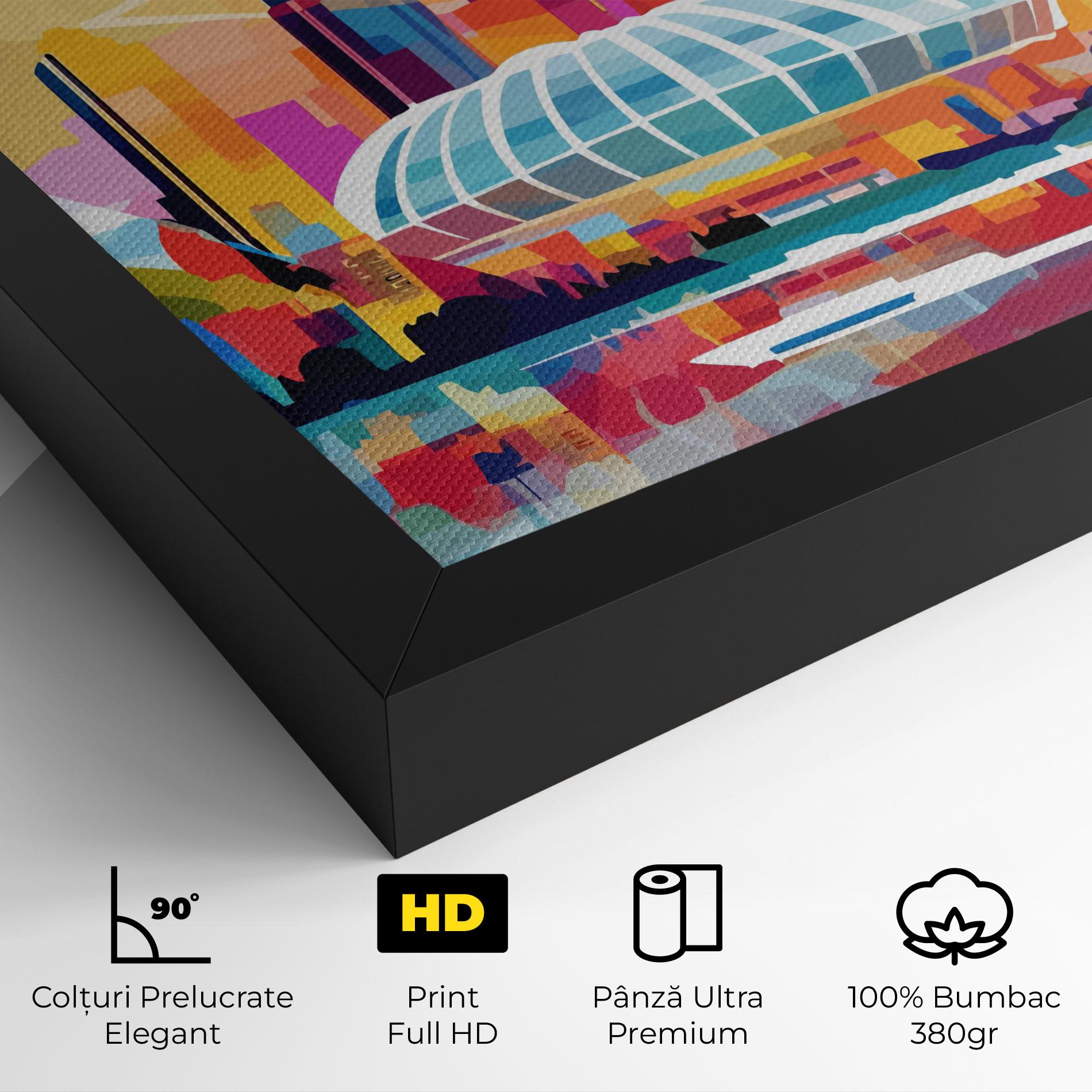 Tablou Canvas Olympic Stadium Color mockup 4