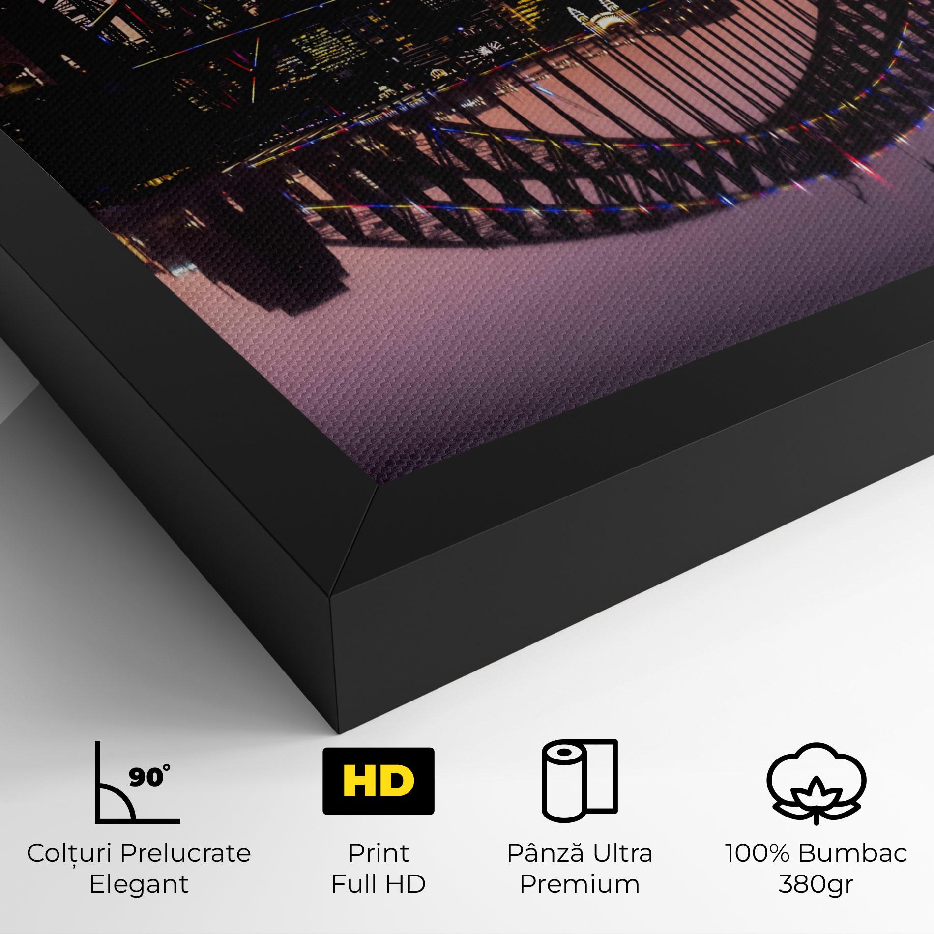 Tablou Canvas Purple Night Sydney mockup 4