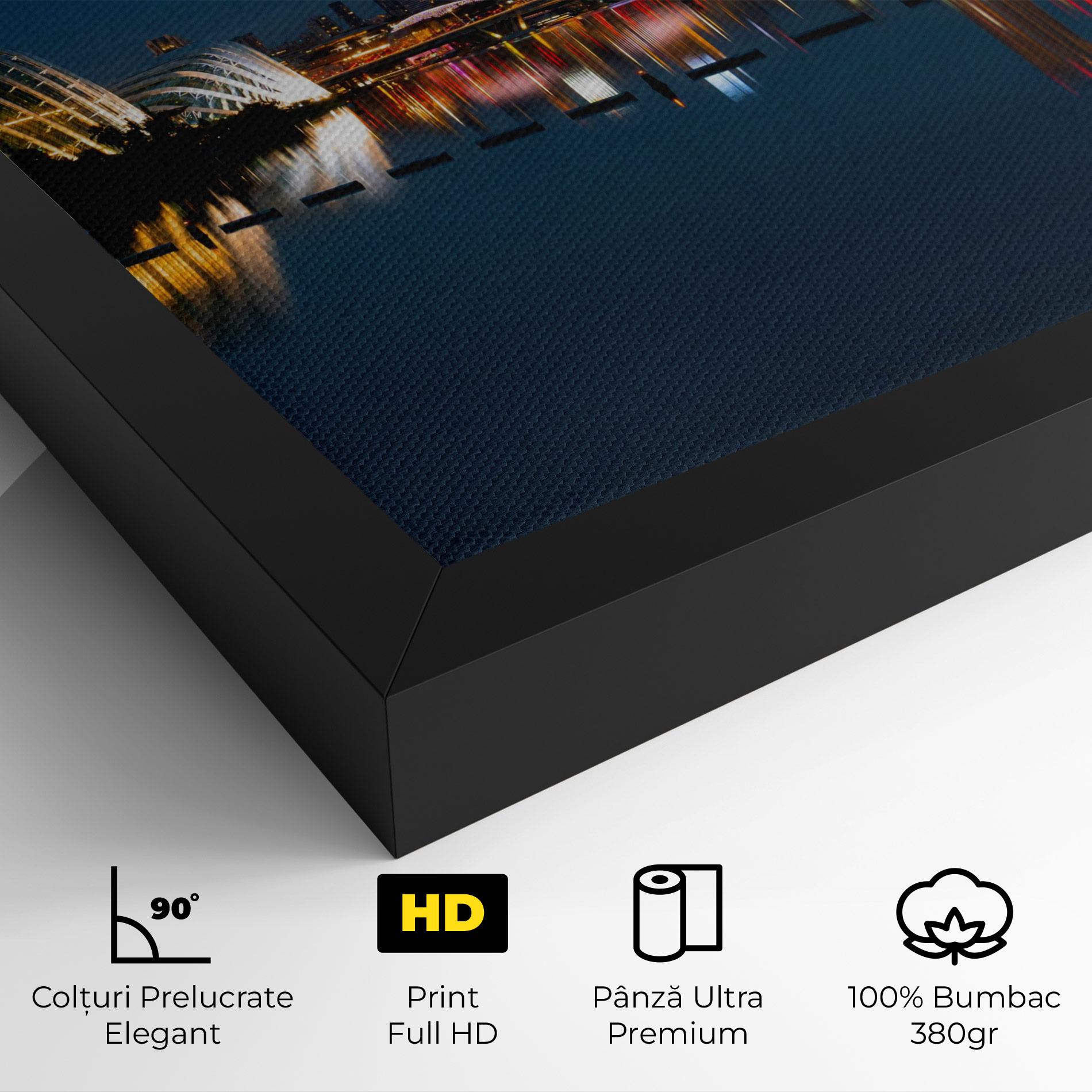 Tablou Canvas Singapore City Skyline mockup 4