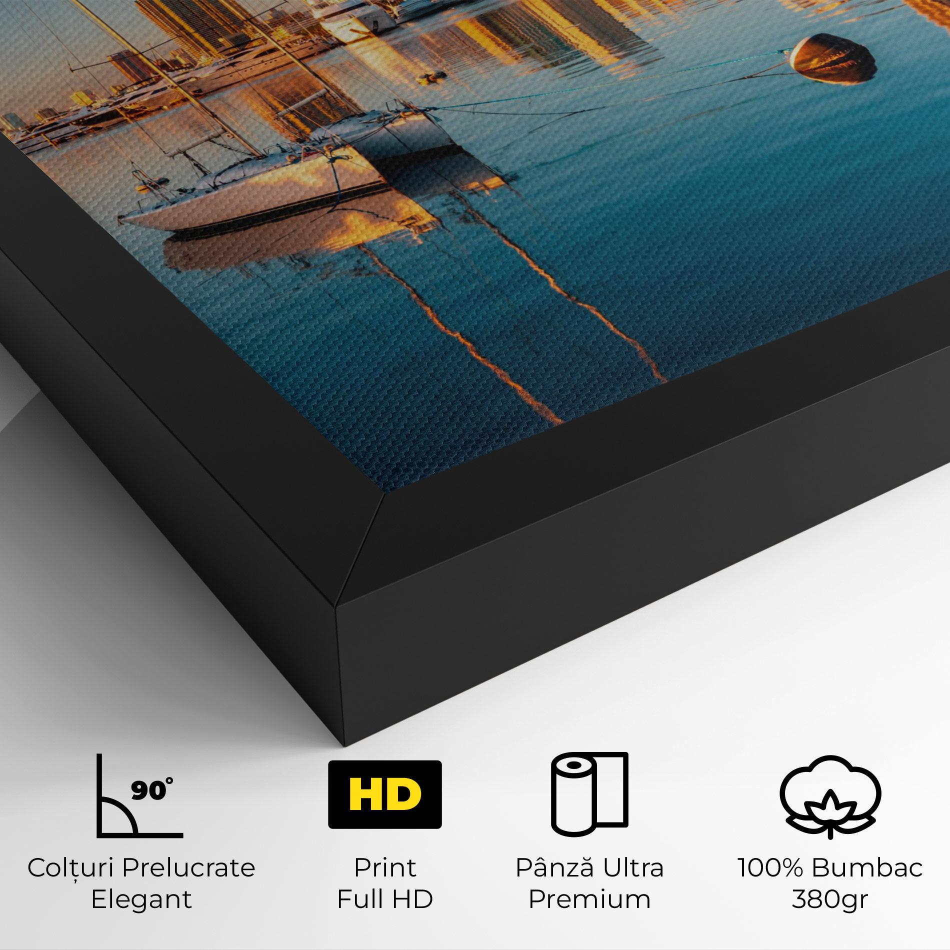 Tablou Canvas Skyscrapers Water mockup 4