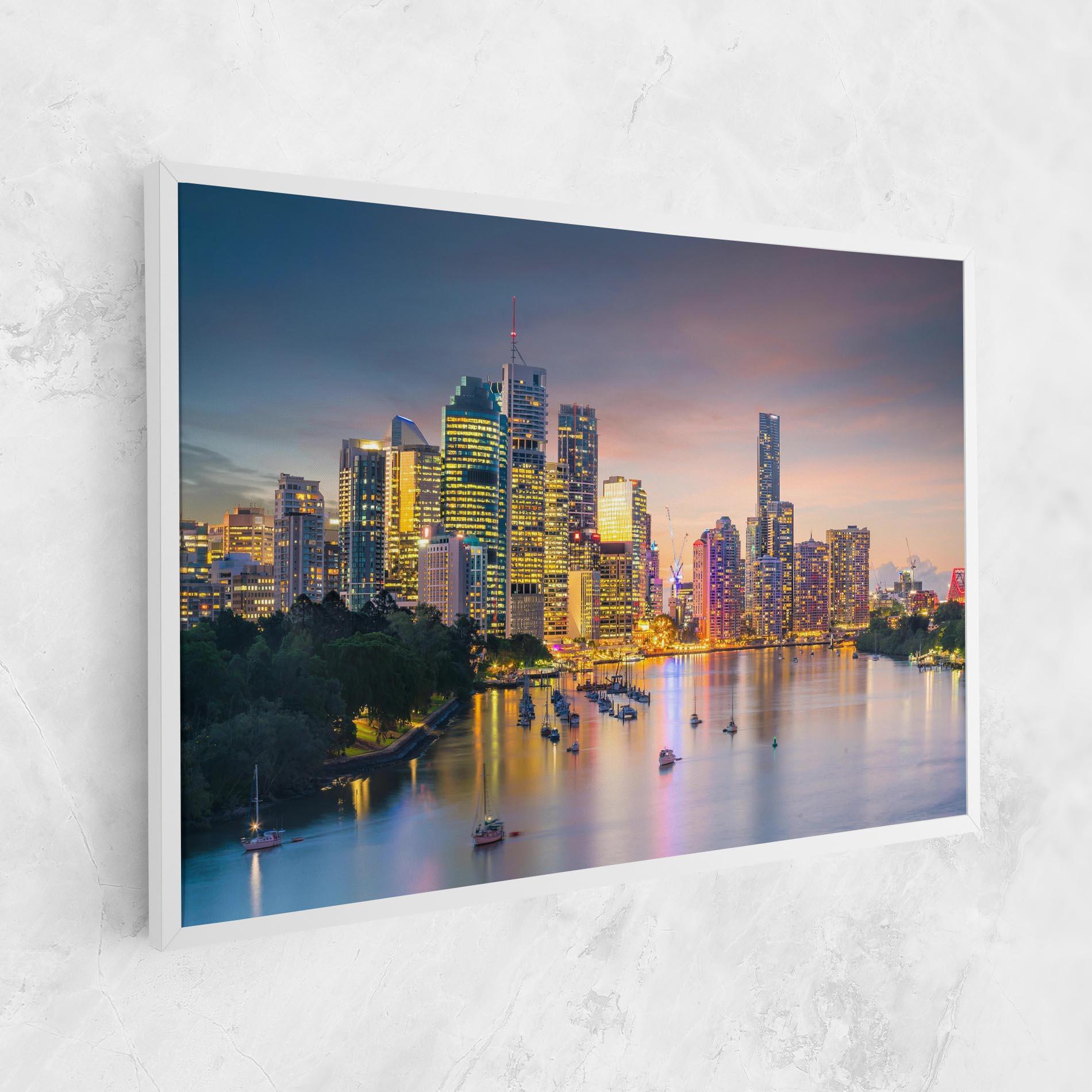 Tablou Canvas Brisbane City Skyline mockup 1