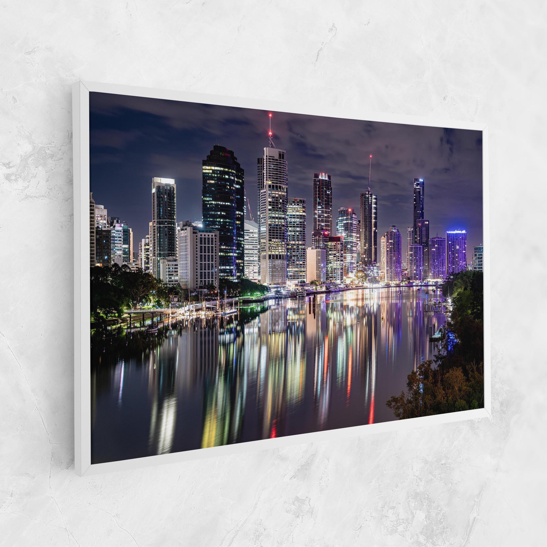 Tablou Canvas Brisbane Night mockup 1