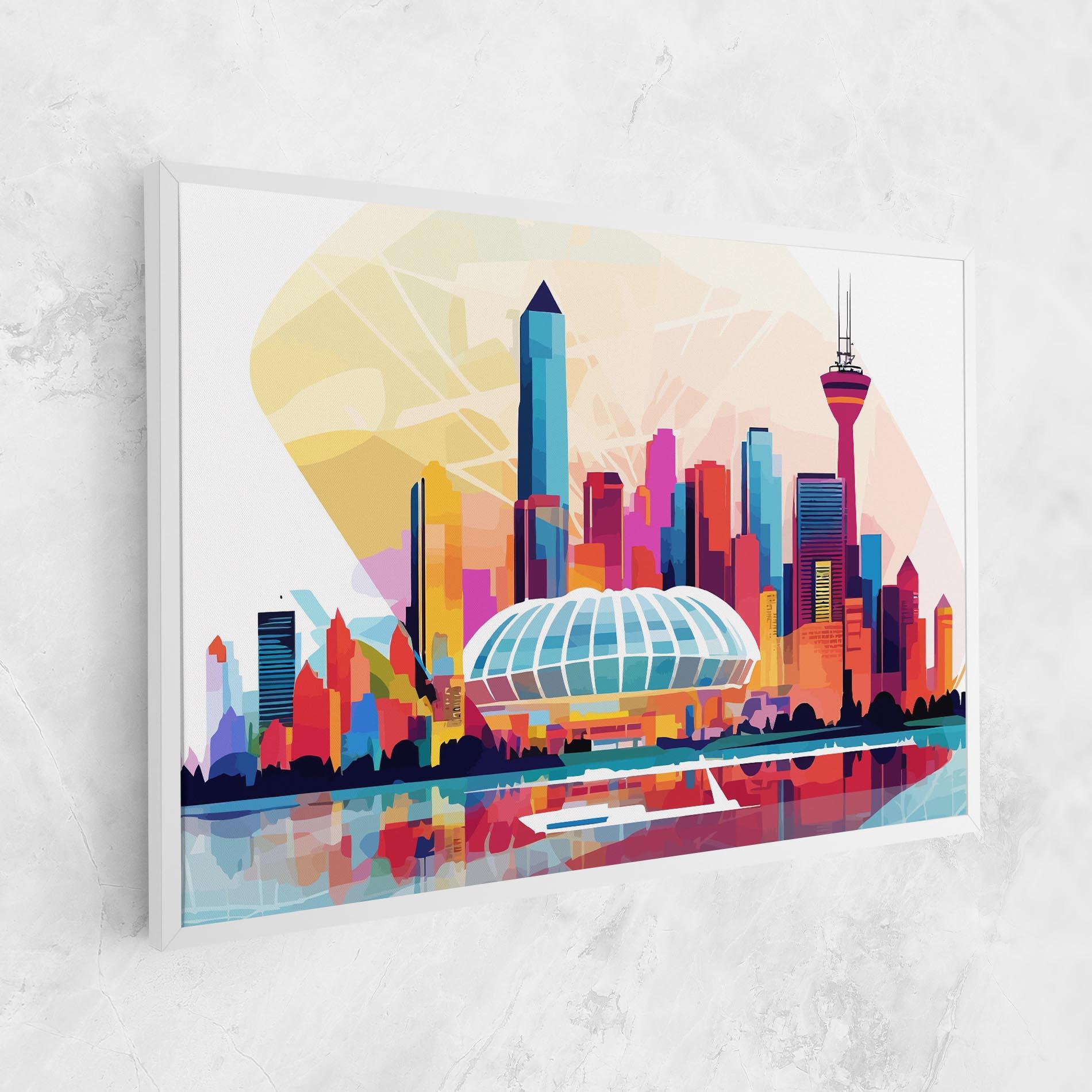 Tablou Canvas Olympic Stadium Color mockup 1