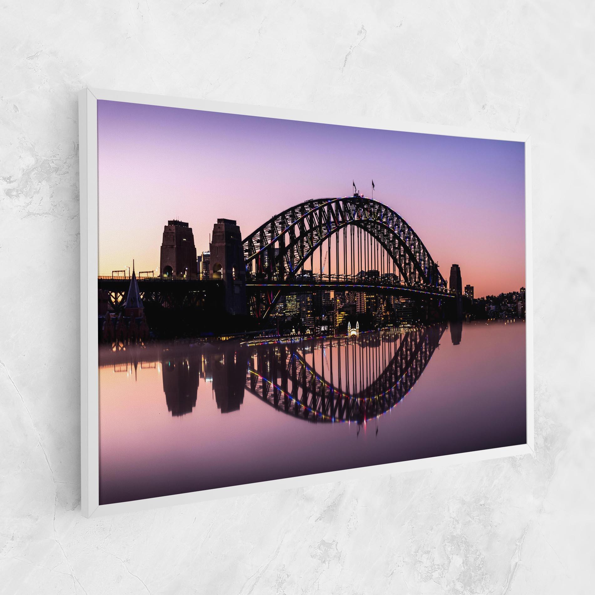 Tablou Canvas Purple Night Sydney mockup 1