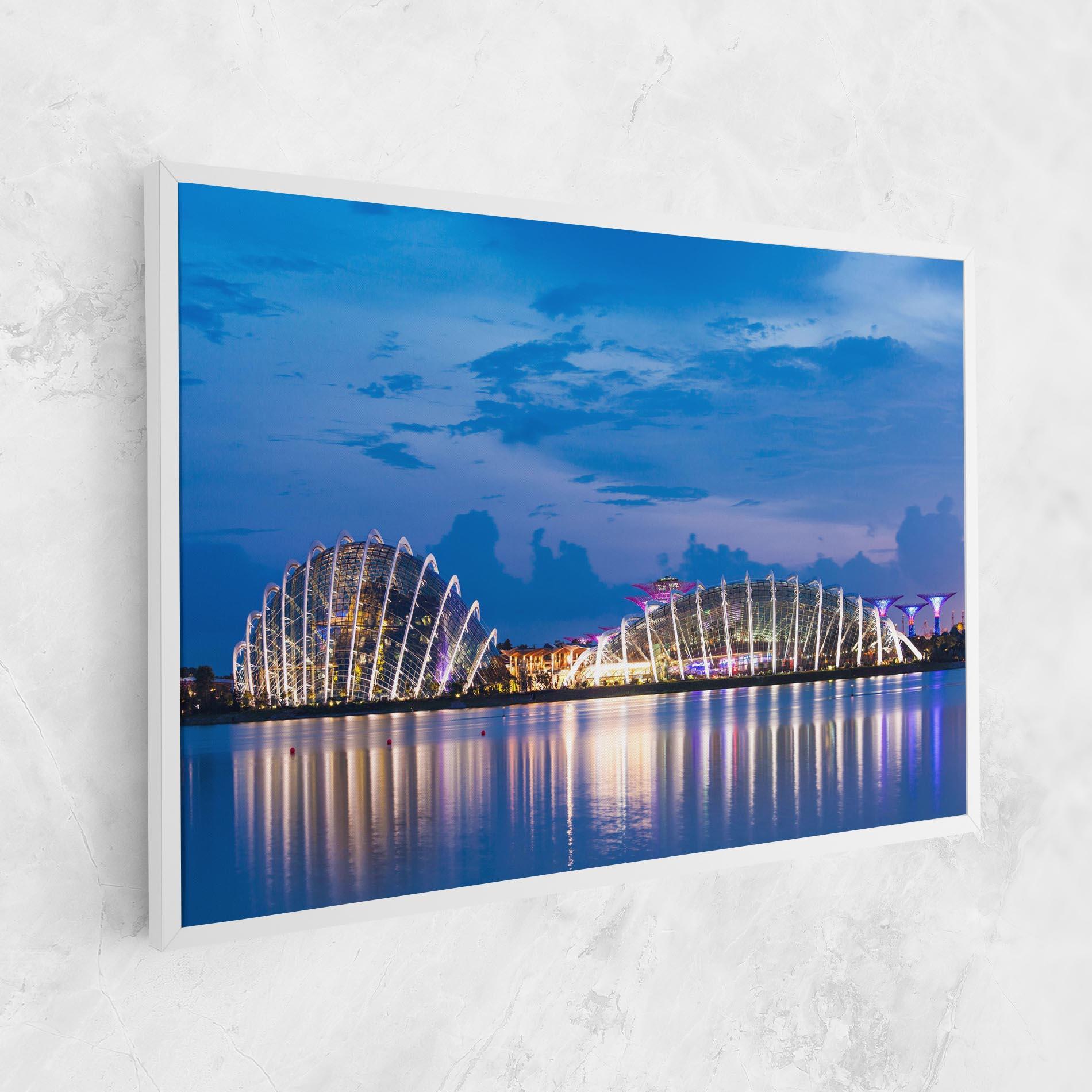 Tablou Canvas Singapore Blue Sunset mockup 1