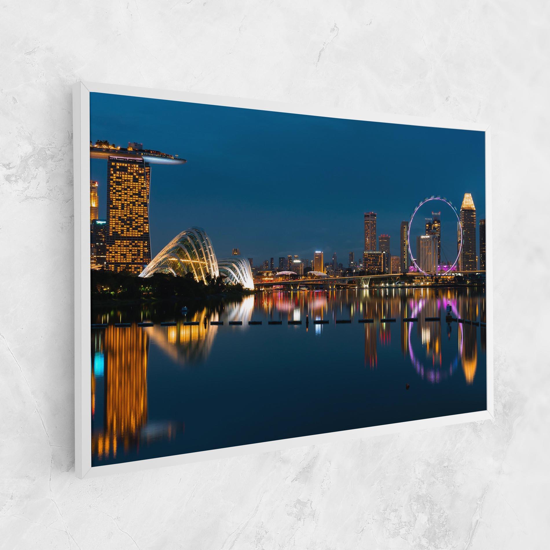 Tablou Canvas Singapore City Skyline mockup 1