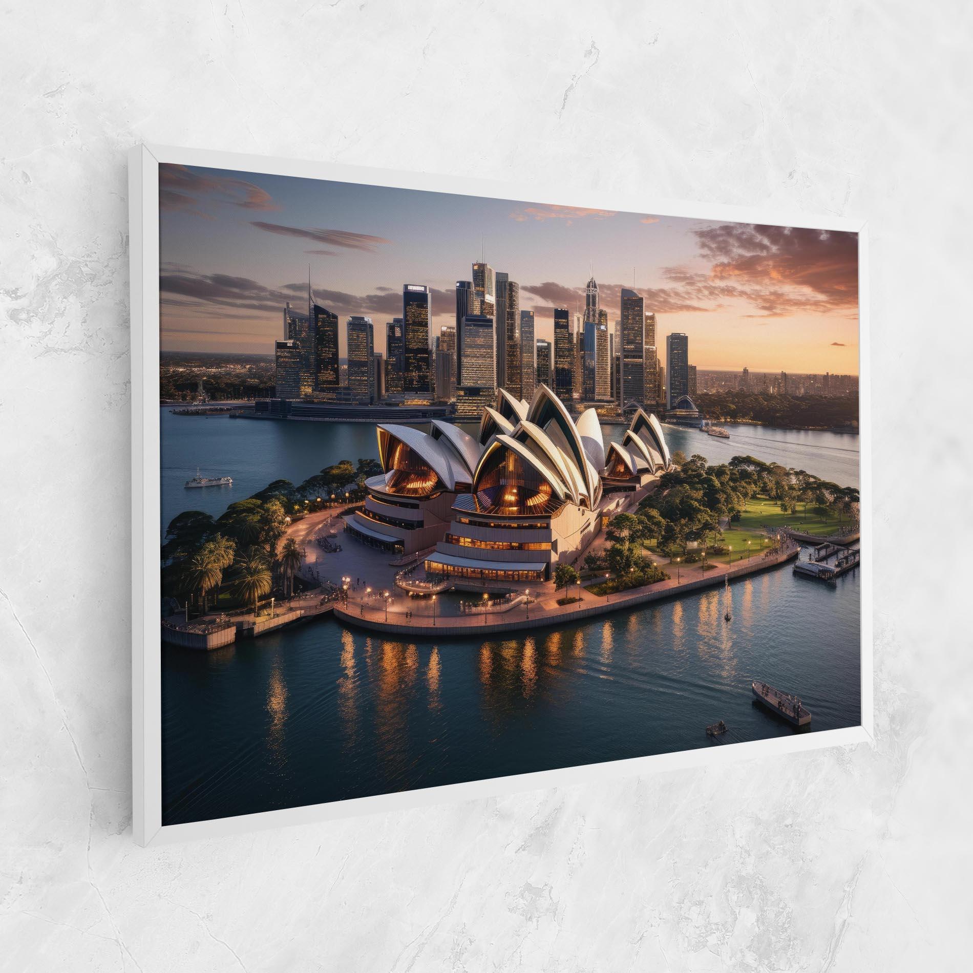 Tablou Canvas Sydney Australia Sunset mockup 1