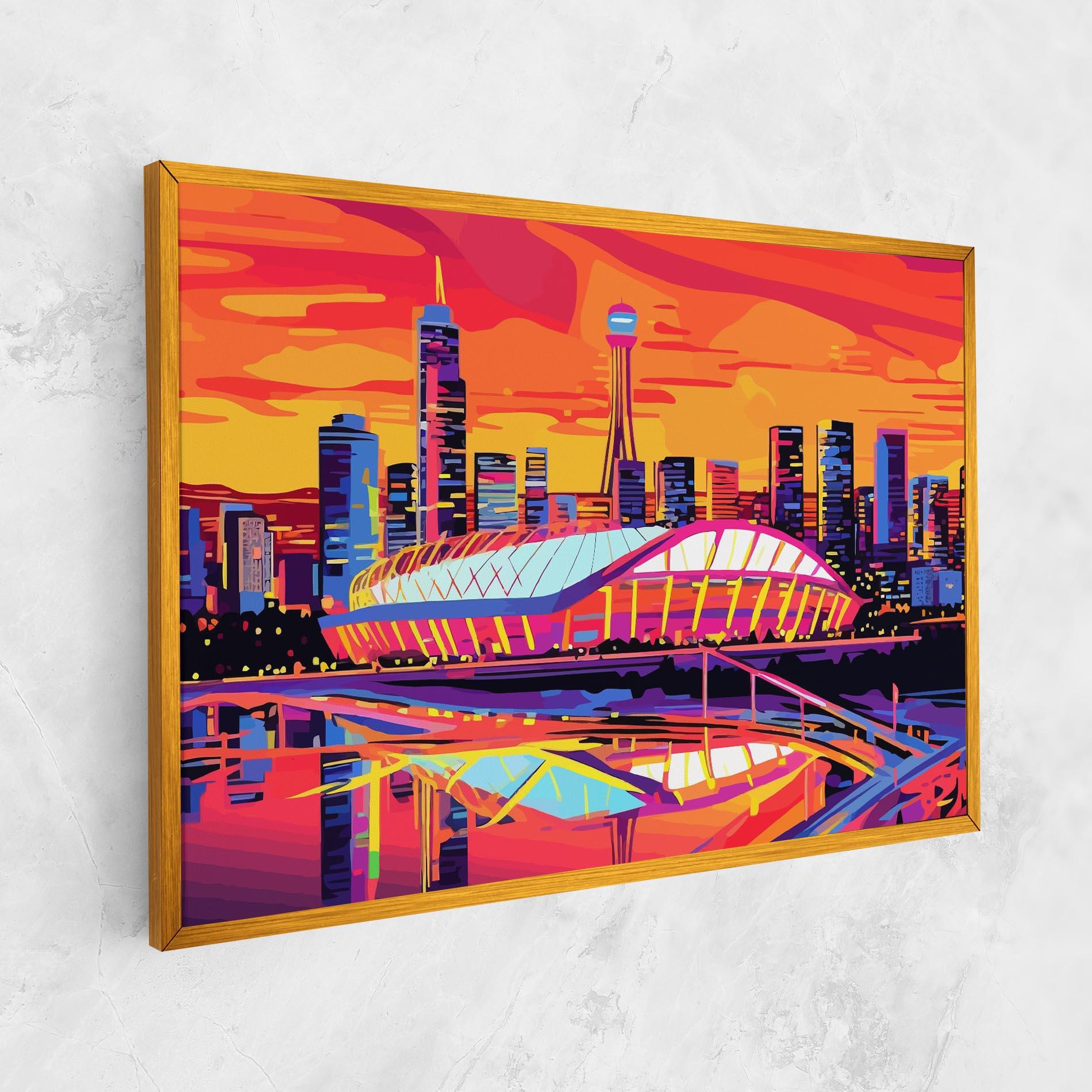 Tablou Canvas Australian Orange Sunset mockup 1