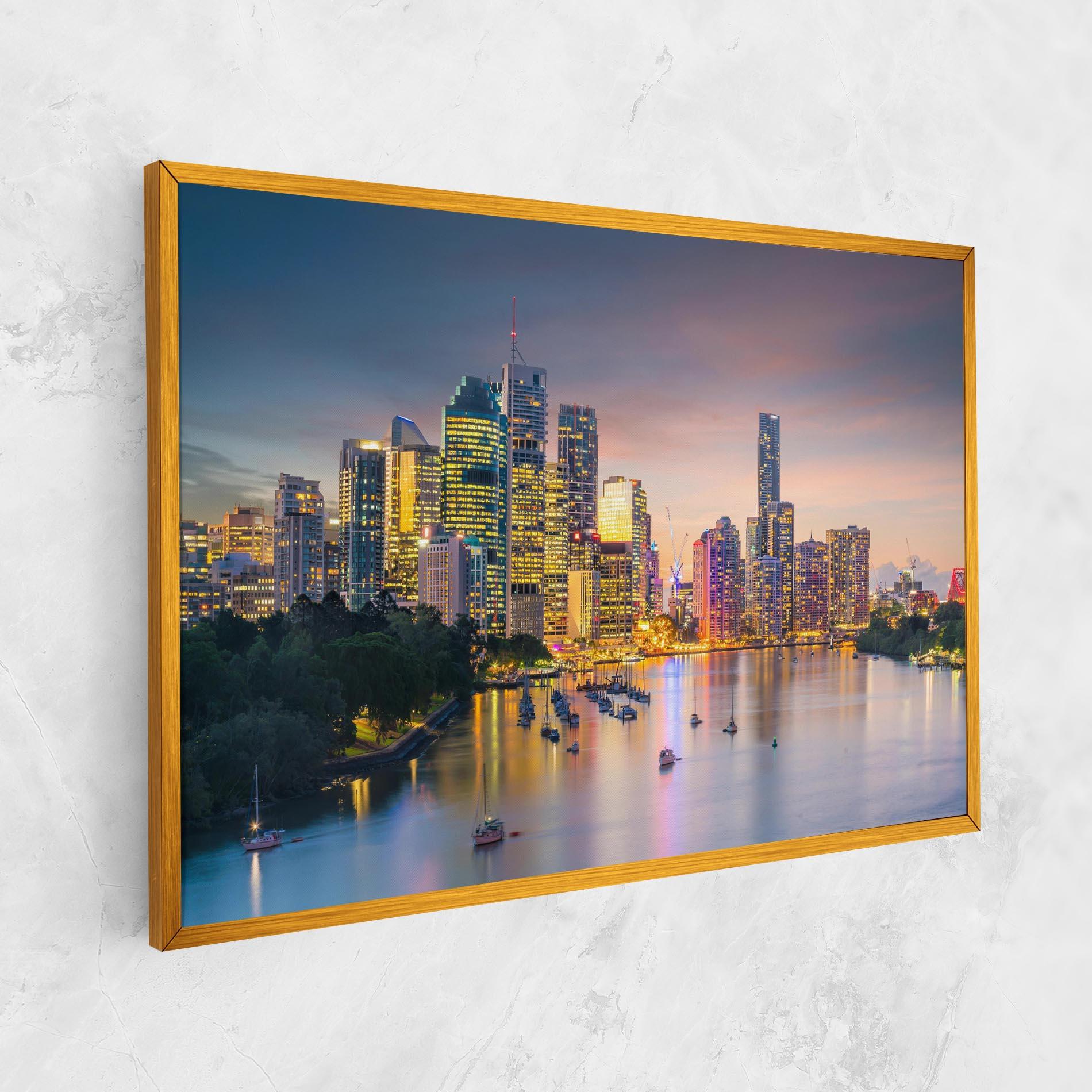 Tablou Canvas Brisbane City Skyline mockup 1
