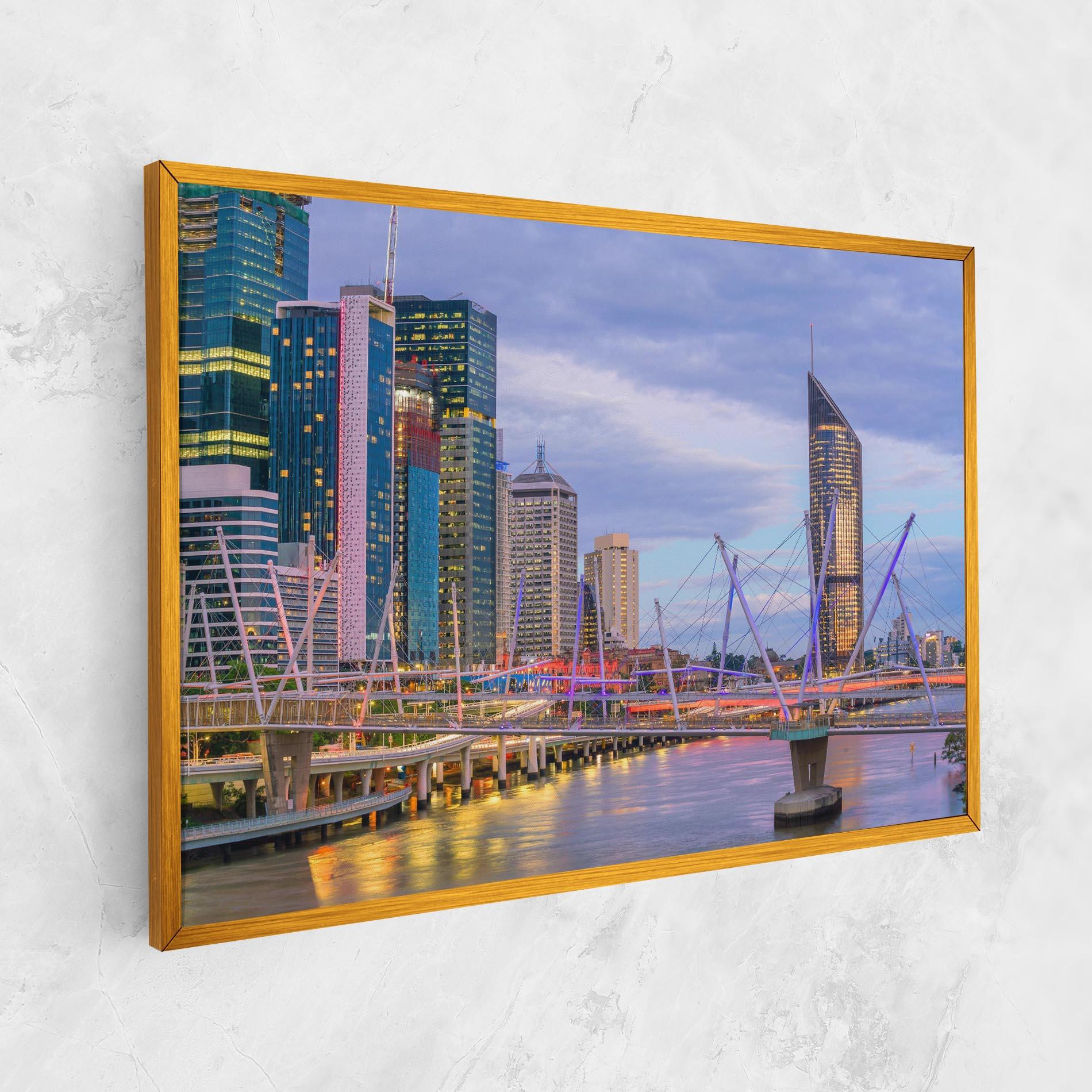 Tablou Canvas Brisbane River Australia mockup 1