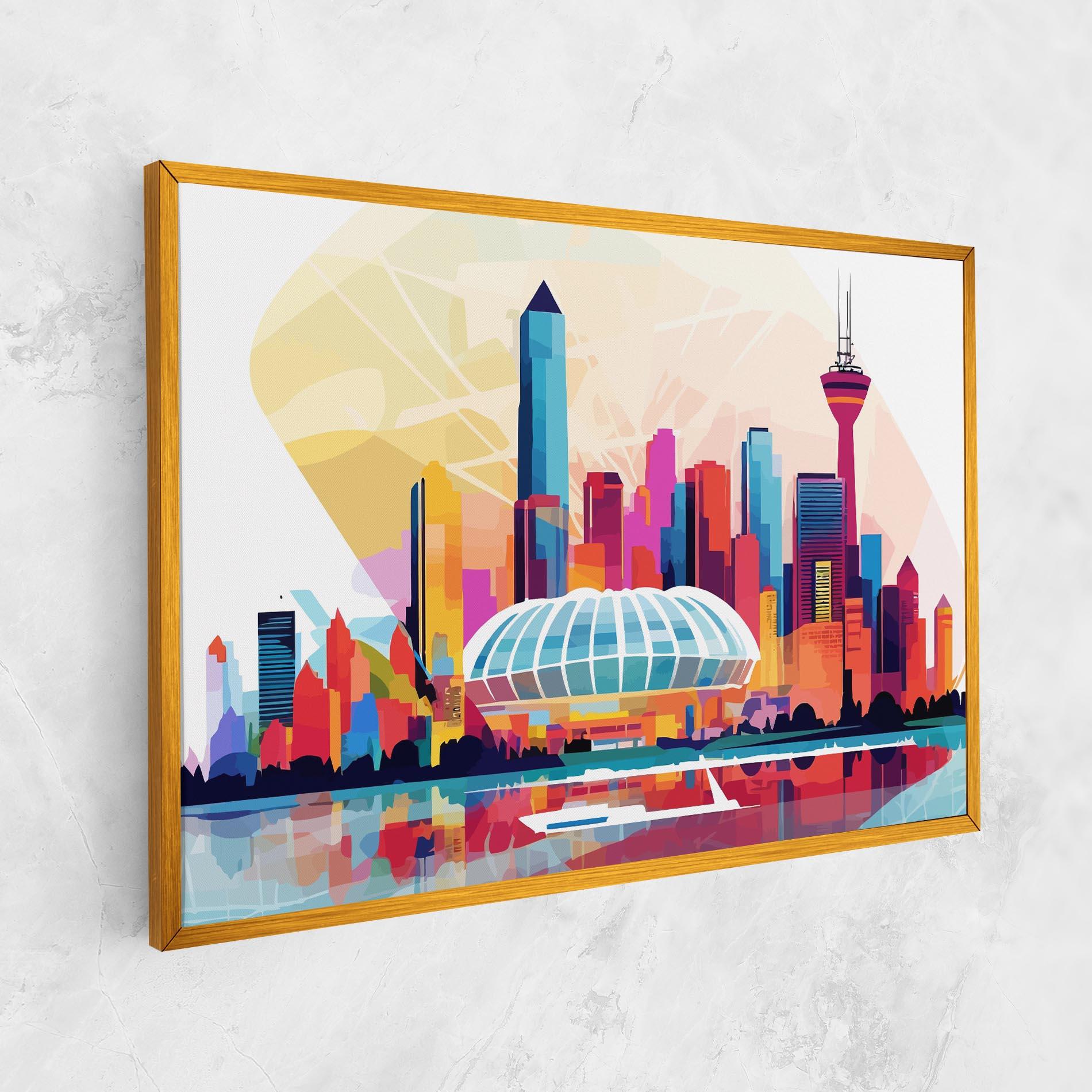 Tablou Canvas Olympic Stadium Color mockup 1