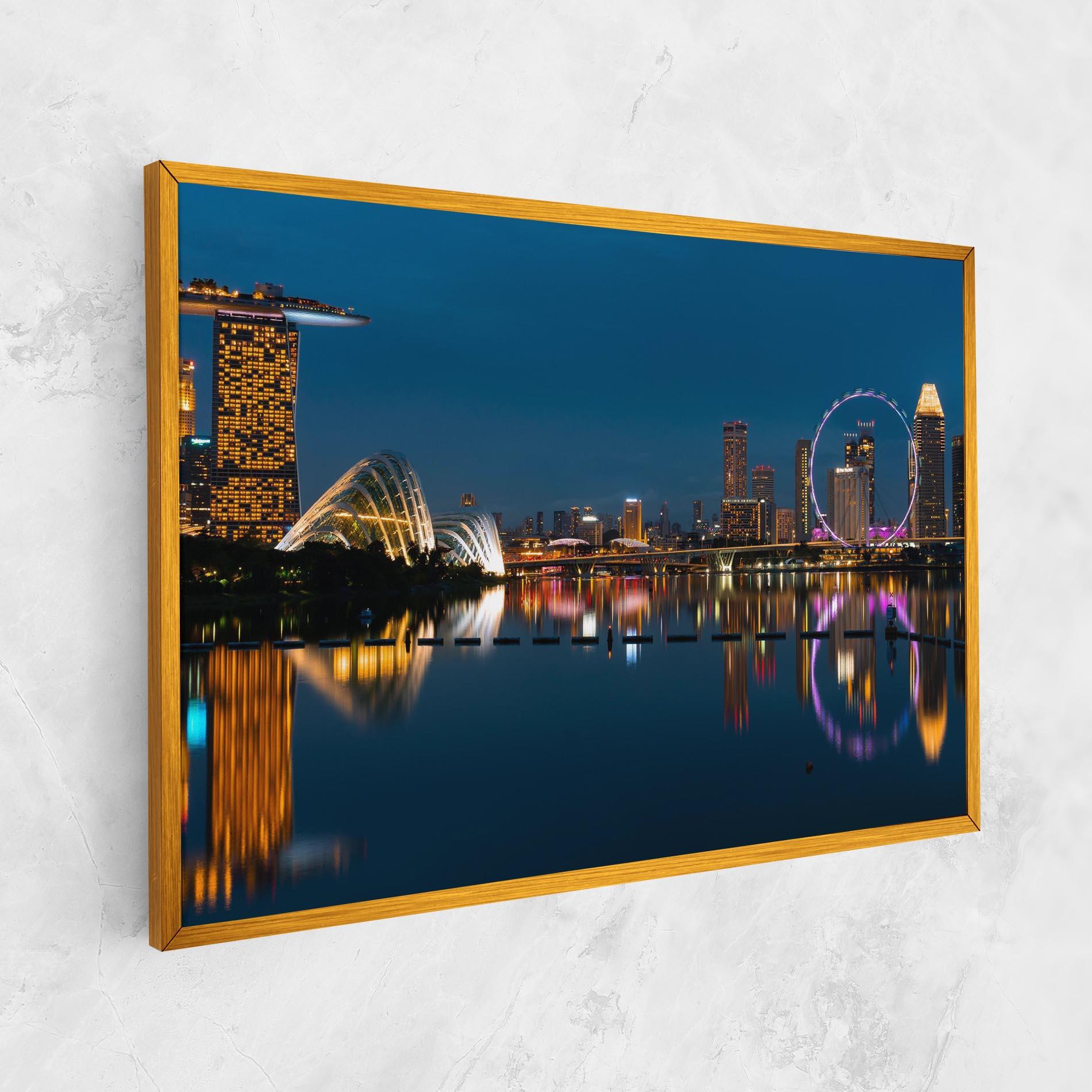Tablou Canvas Singapore City Skyline mockup 1