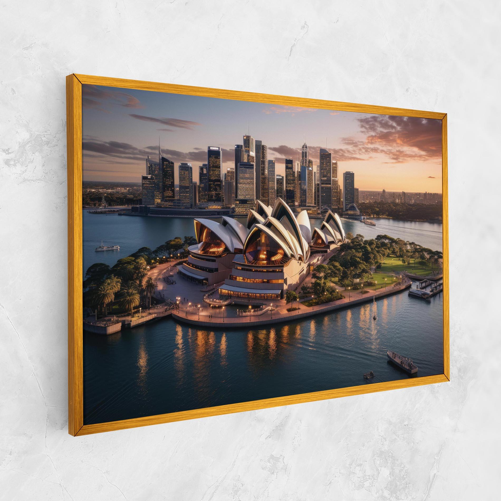 Tablou Canvas Sydney Australia Sunset mockup 1