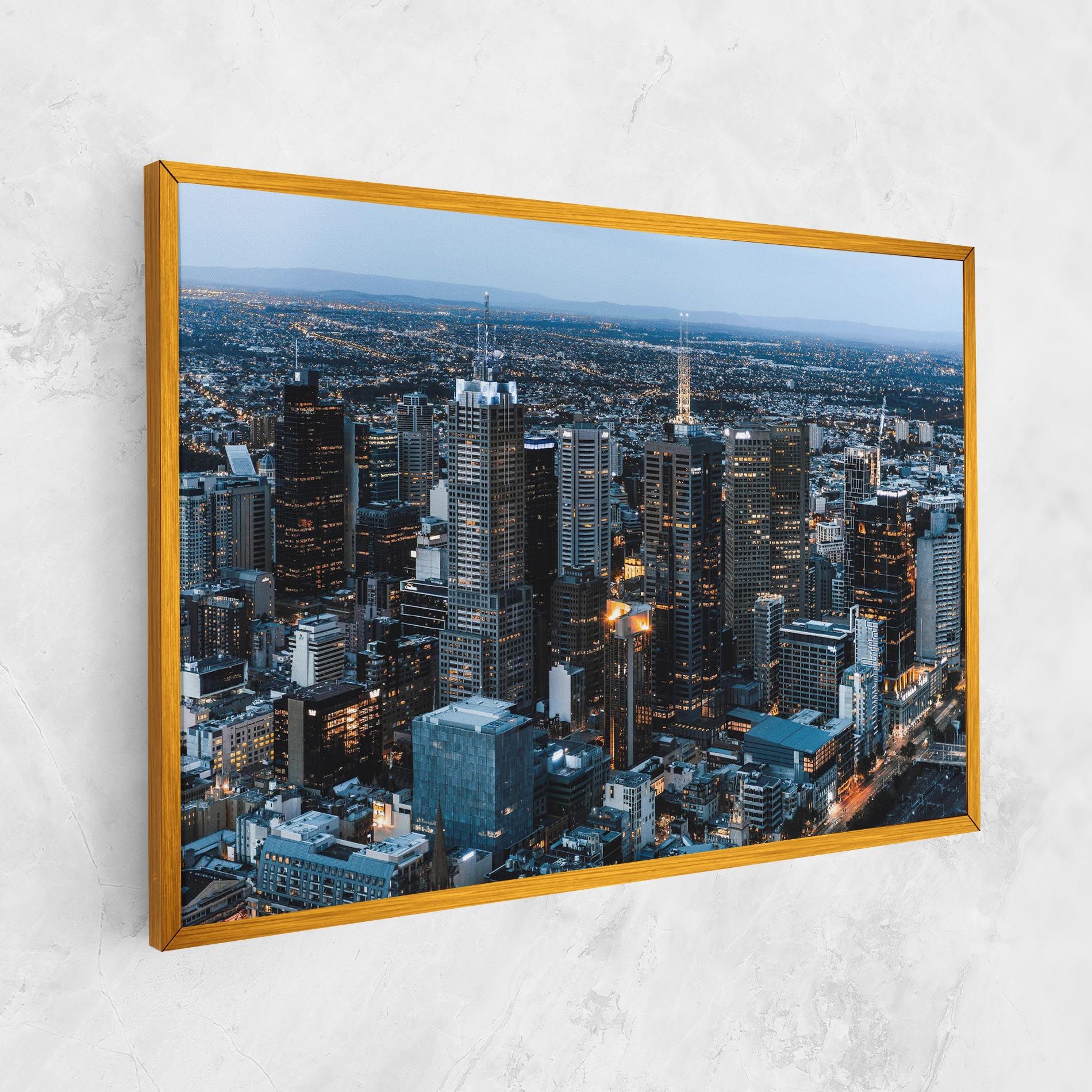 Yellow Lights Skyline mockup 1