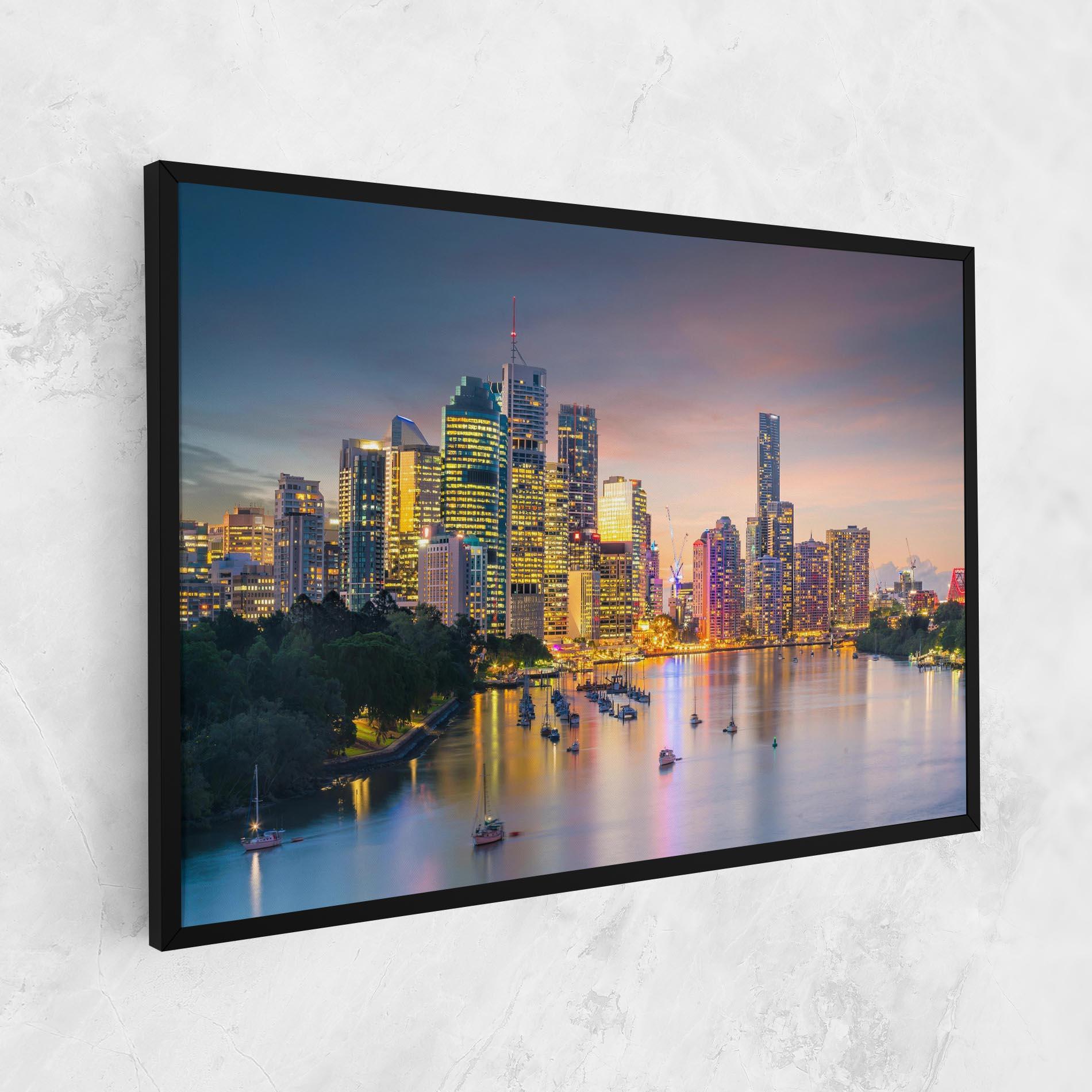 Tablou Canvas Brisbane City Skyline mockup 1